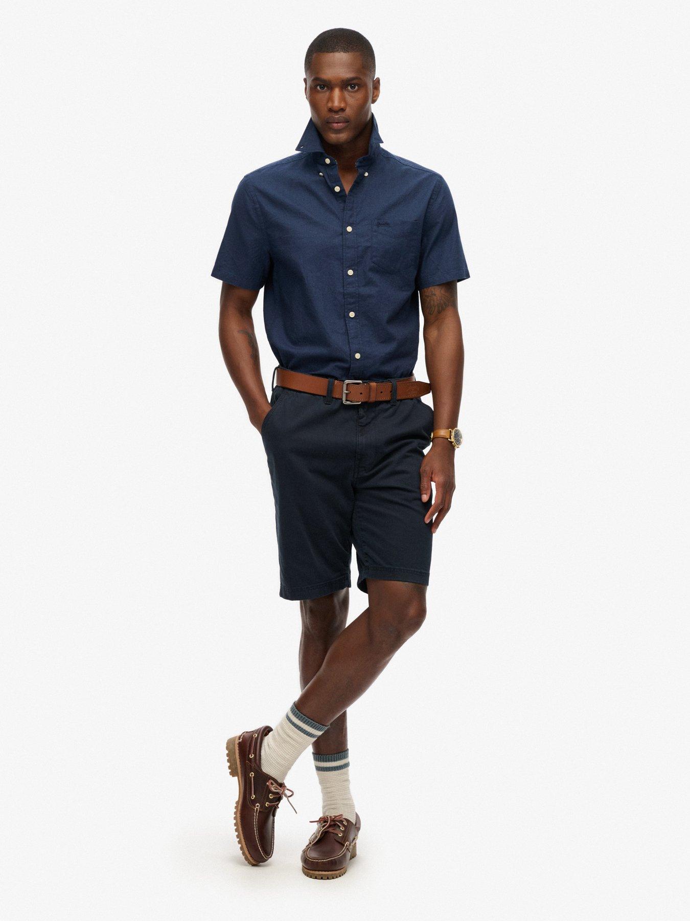 Image 3 of 4 of Superdry City Essential Linen Blend Short Sleeve Shirt
