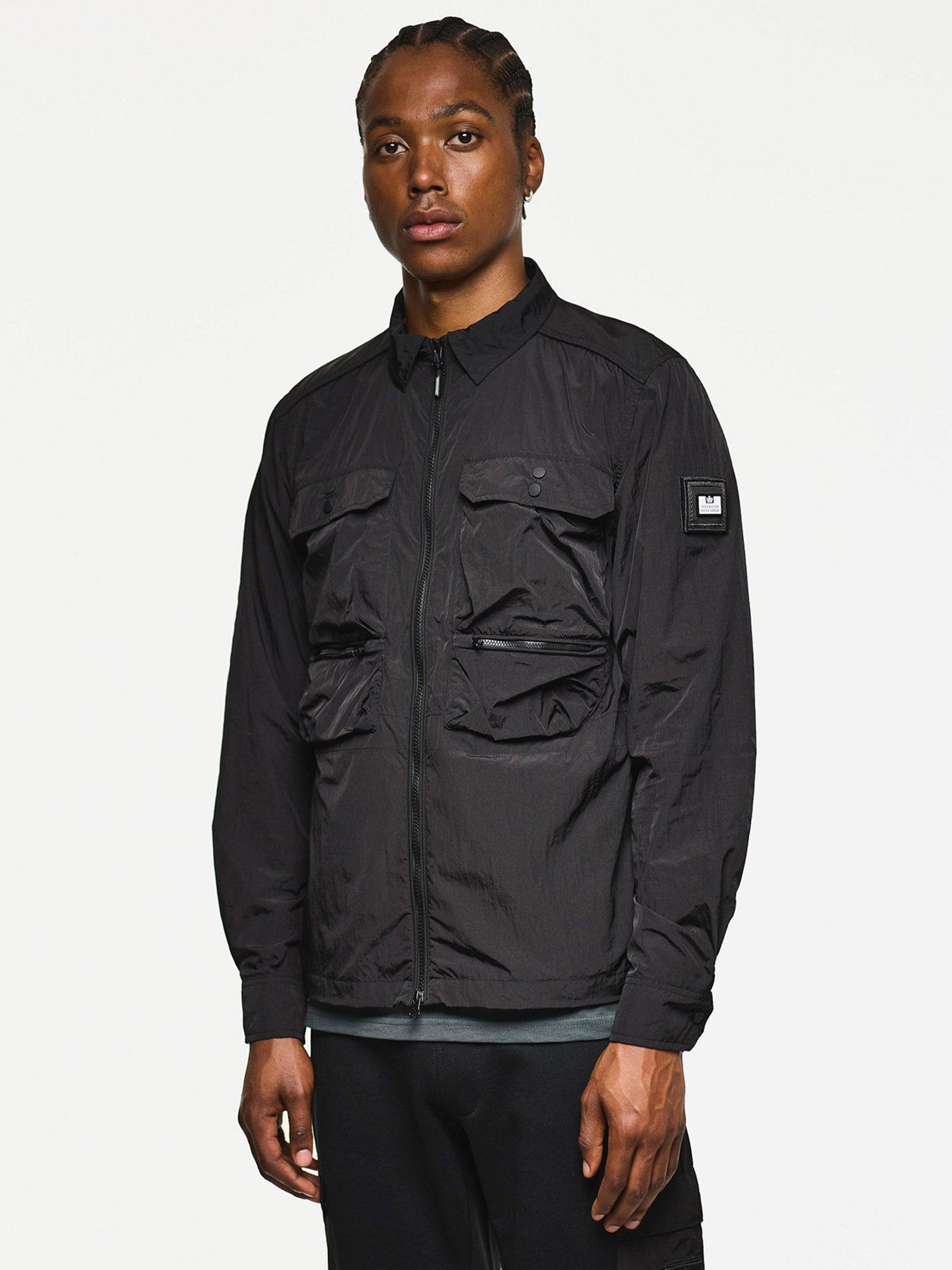 Image 1 of 6 of Weekend Offender Shields Pocket Overshirt - Black