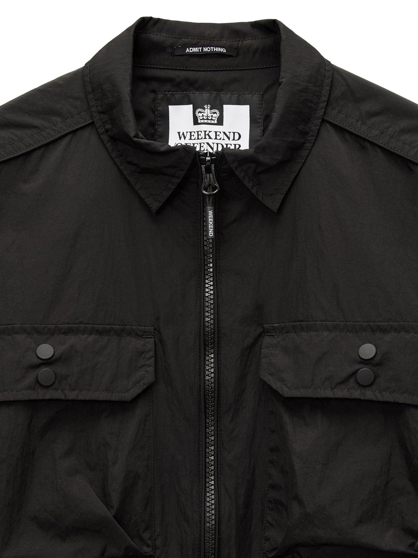 Image 5 of 6 of Weekend Offender Shields Pocket Overshirt - Black