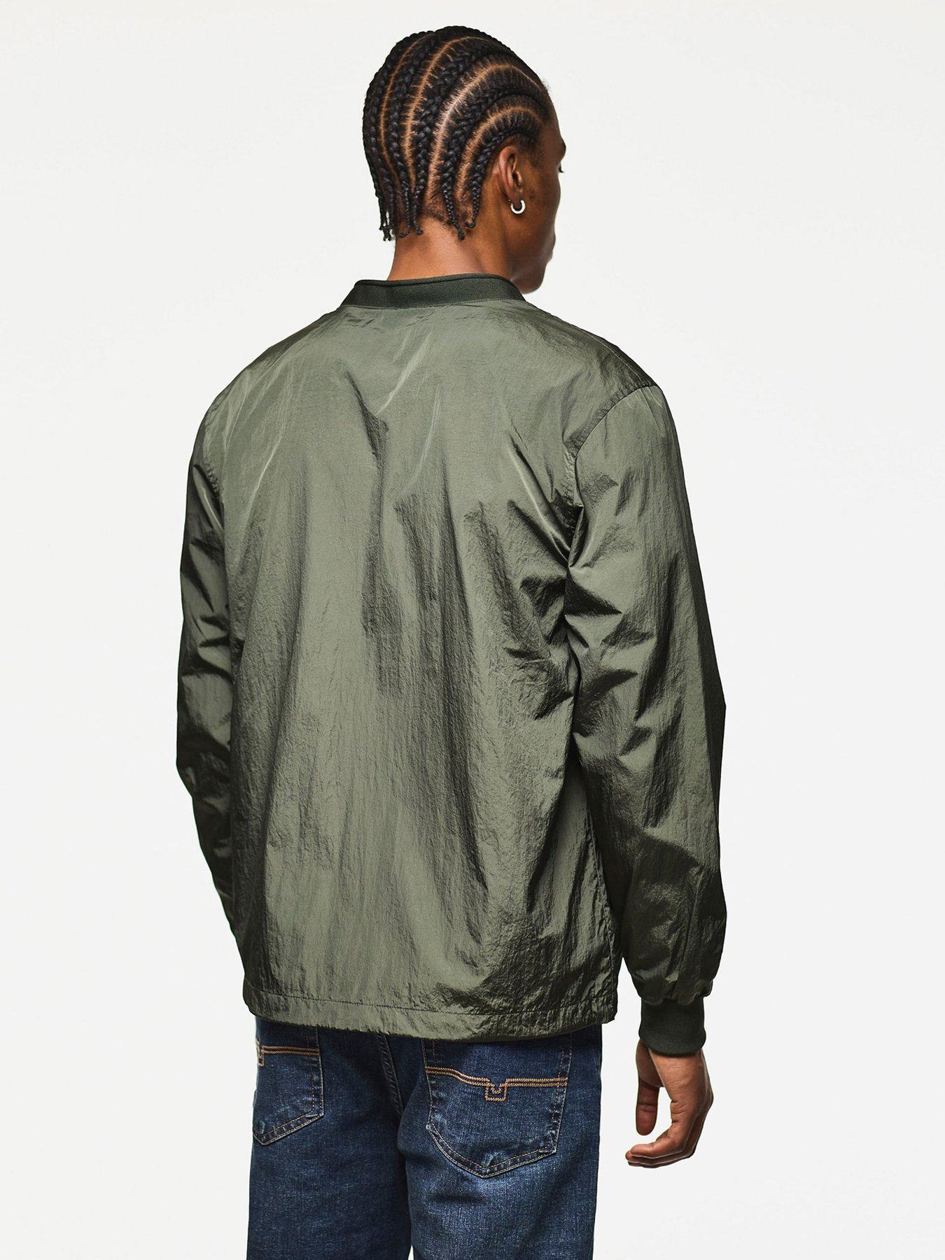 Image 2 of 6 of Weekend Offender Offender Cardigan Overshirt - Dark Green