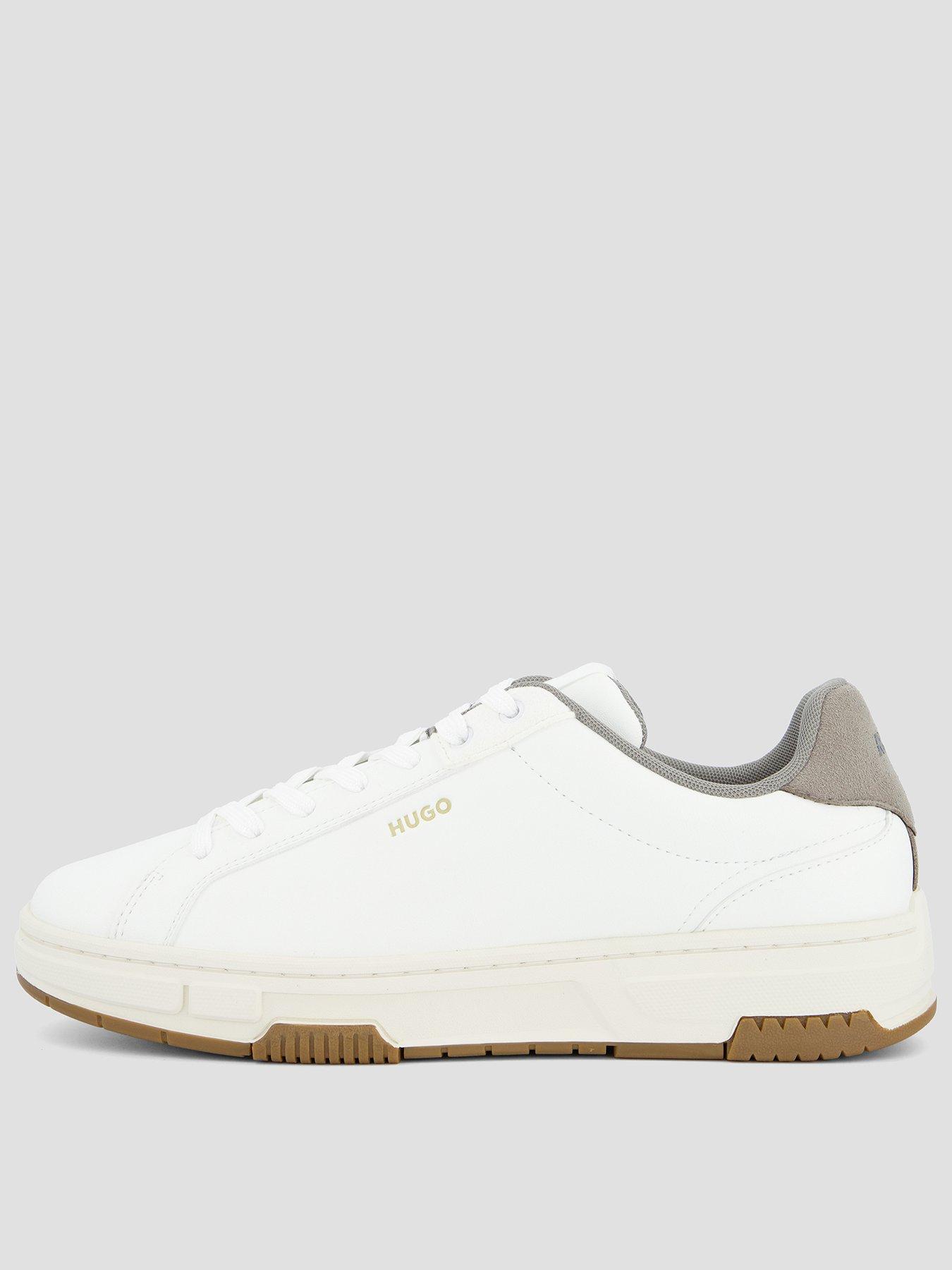Image 1 of 7 of HUGO Yarrow Tenn PU Trainers - White