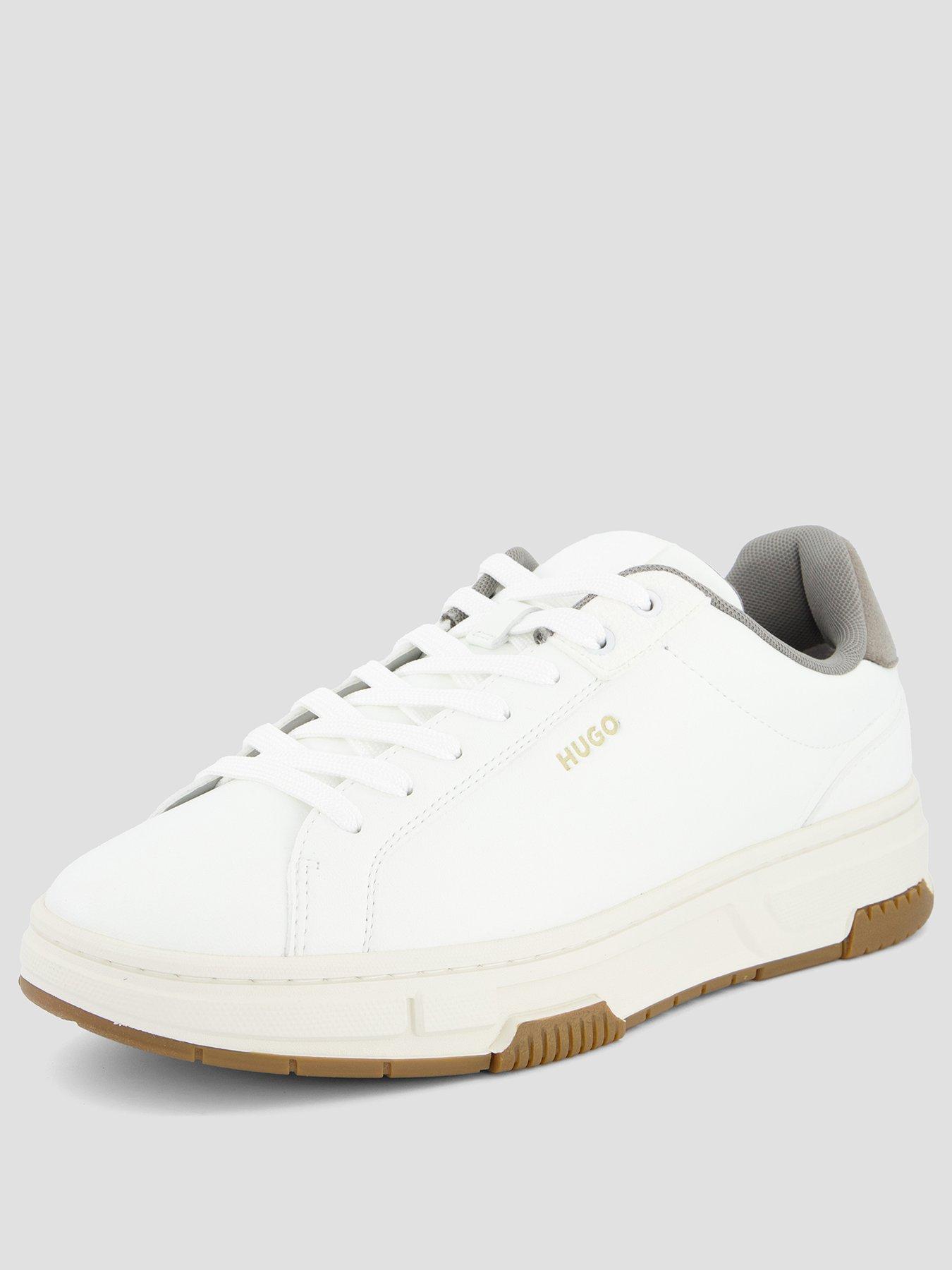 Image 2 of 7 of HUGO Yarrow Tenn PU Trainers - White