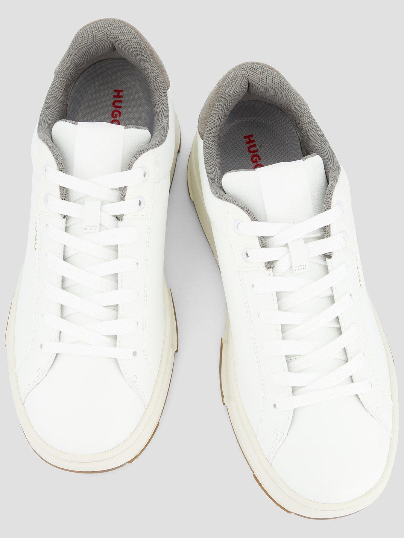 Image 3 of 7 of HUGO Yarrow Tenn PU Trainers - White