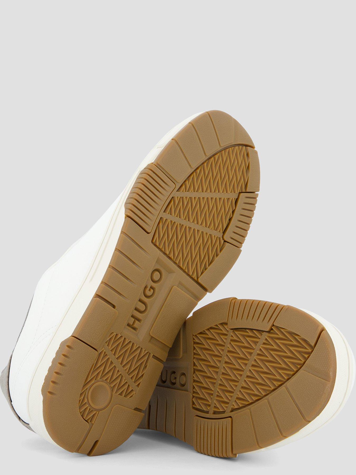 Image 4 of 7 of HUGO Yarrow Tenn PU Trainers - White