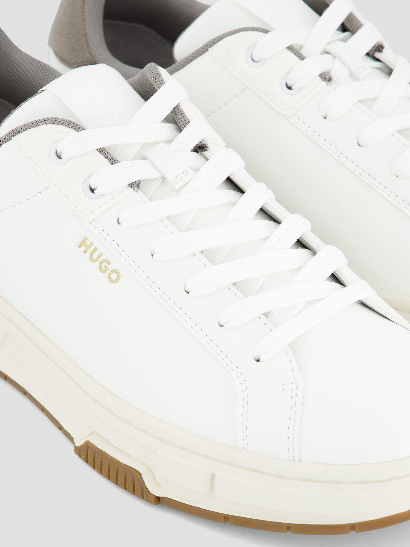 Image 5 of 7 of HUGO Yarrow Tenn PU Trainers - White