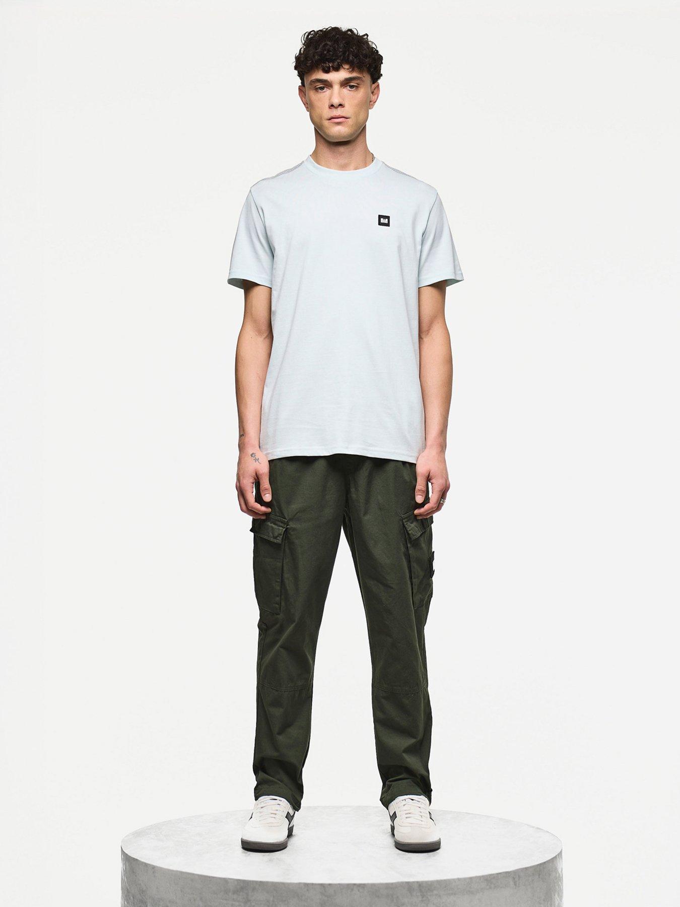  image of weekend-offender-eldon-cargo-trousers-dark-green