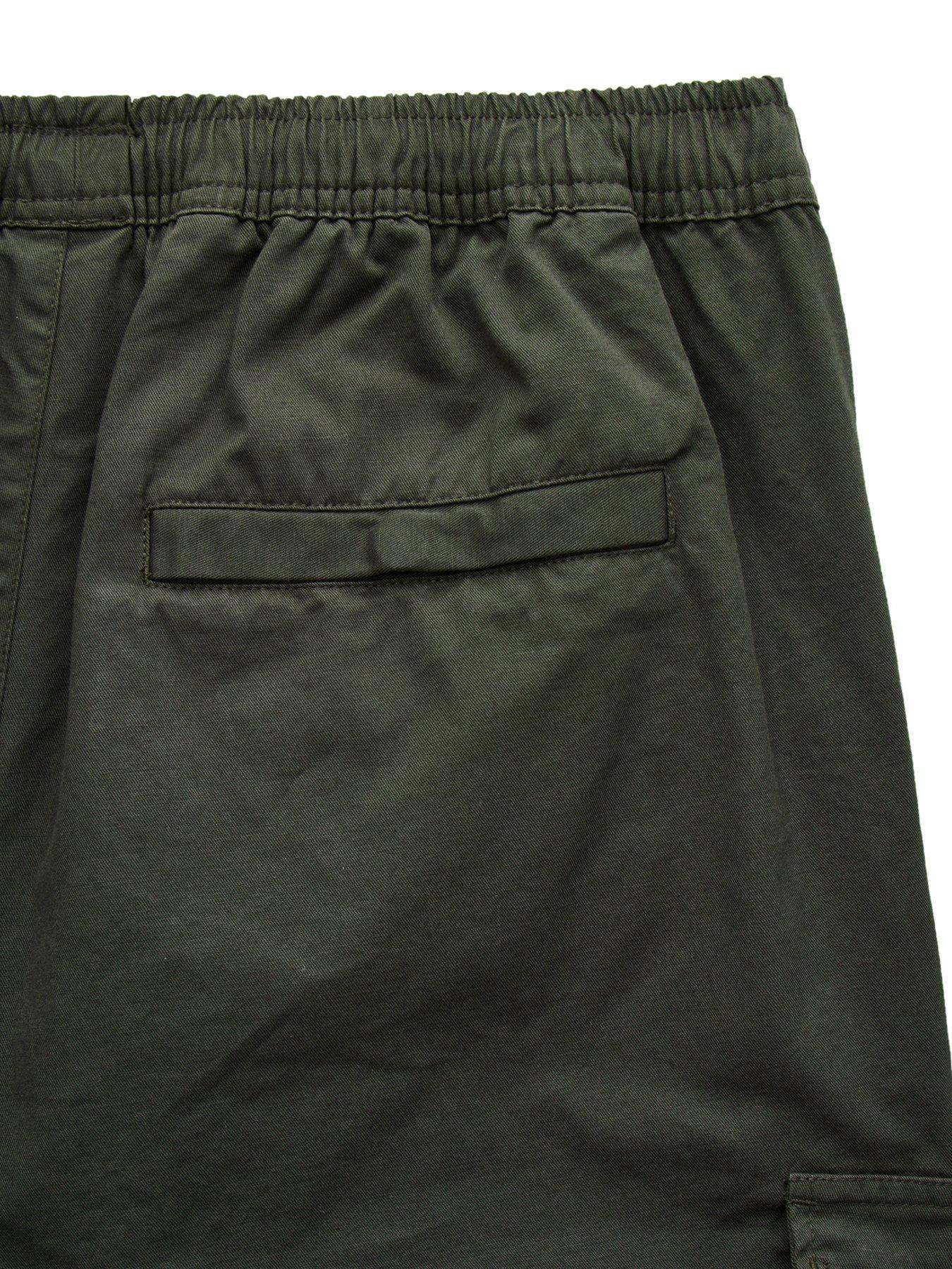  image of weekend-offender-eldon-cargo-trousers-dark-green