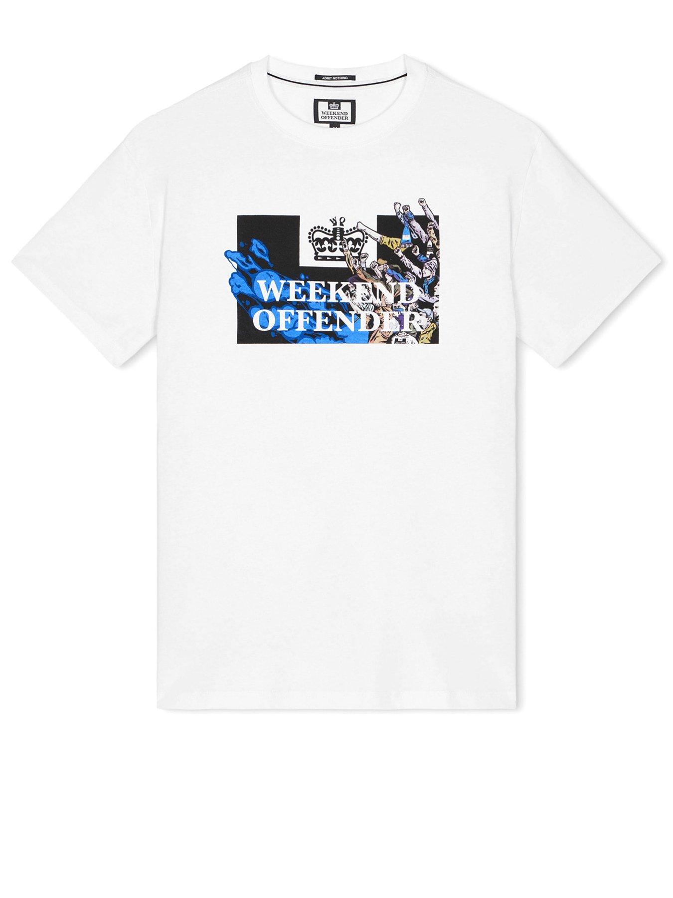 Image 4 of 5 of Weekend Offender Molazza Graphic T-Shirt - White