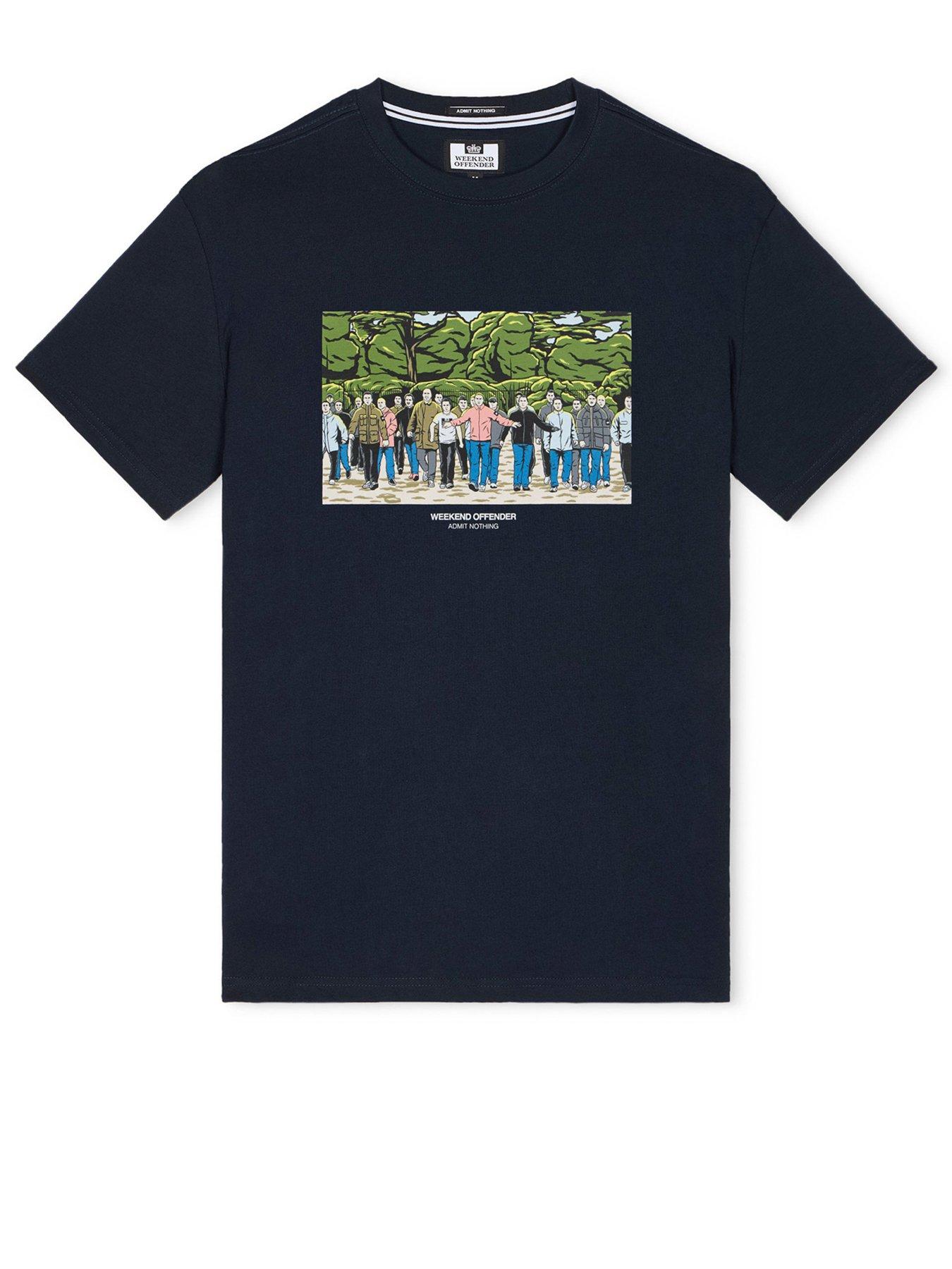  image of weekend-offender-gse-graphic-t-shirt-navy