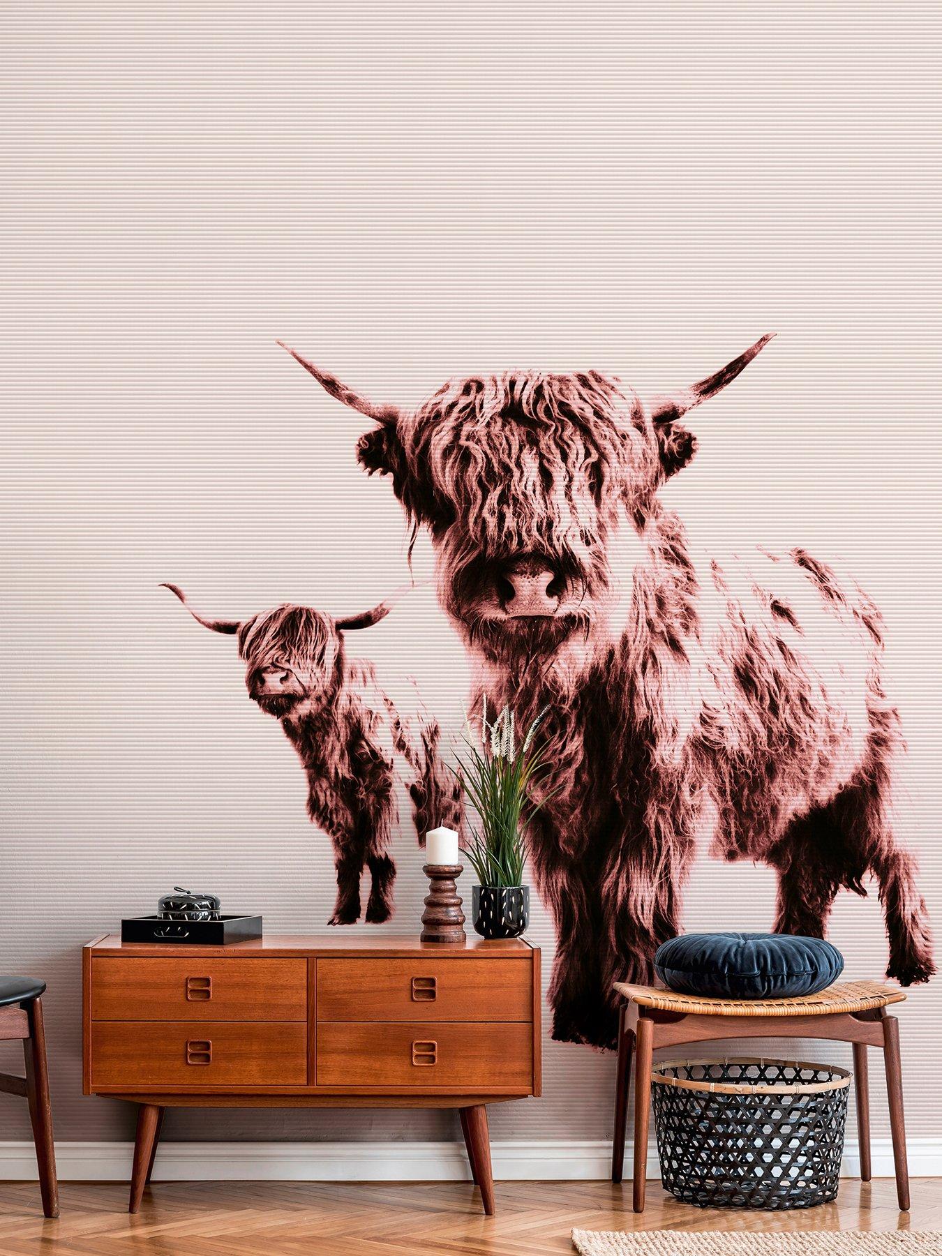 undefined Highland Cows Digital Mural 400cm X 270cm