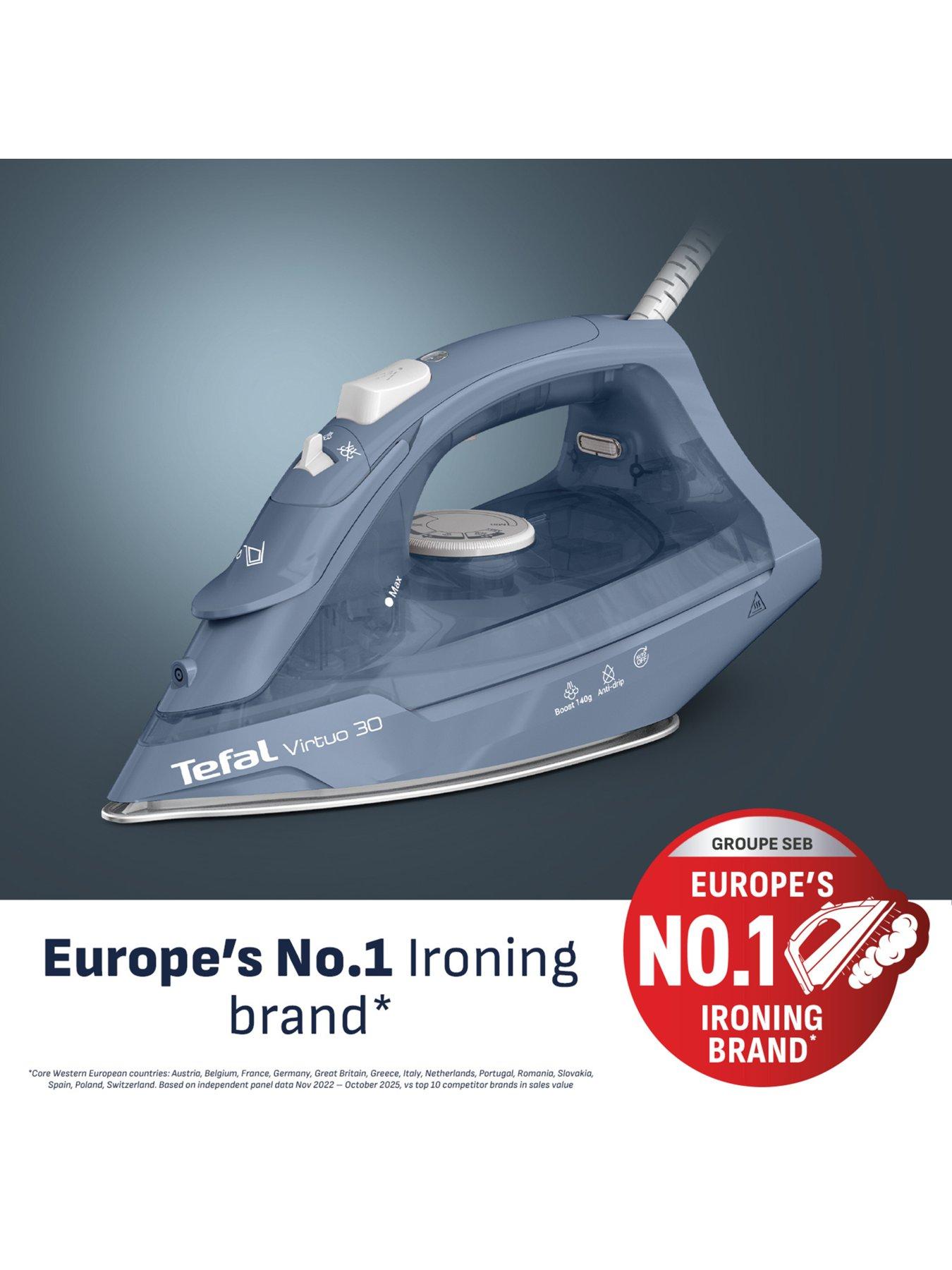 Image 2 of 6 of Tefal Virtuo 30 Steam Iron Blue