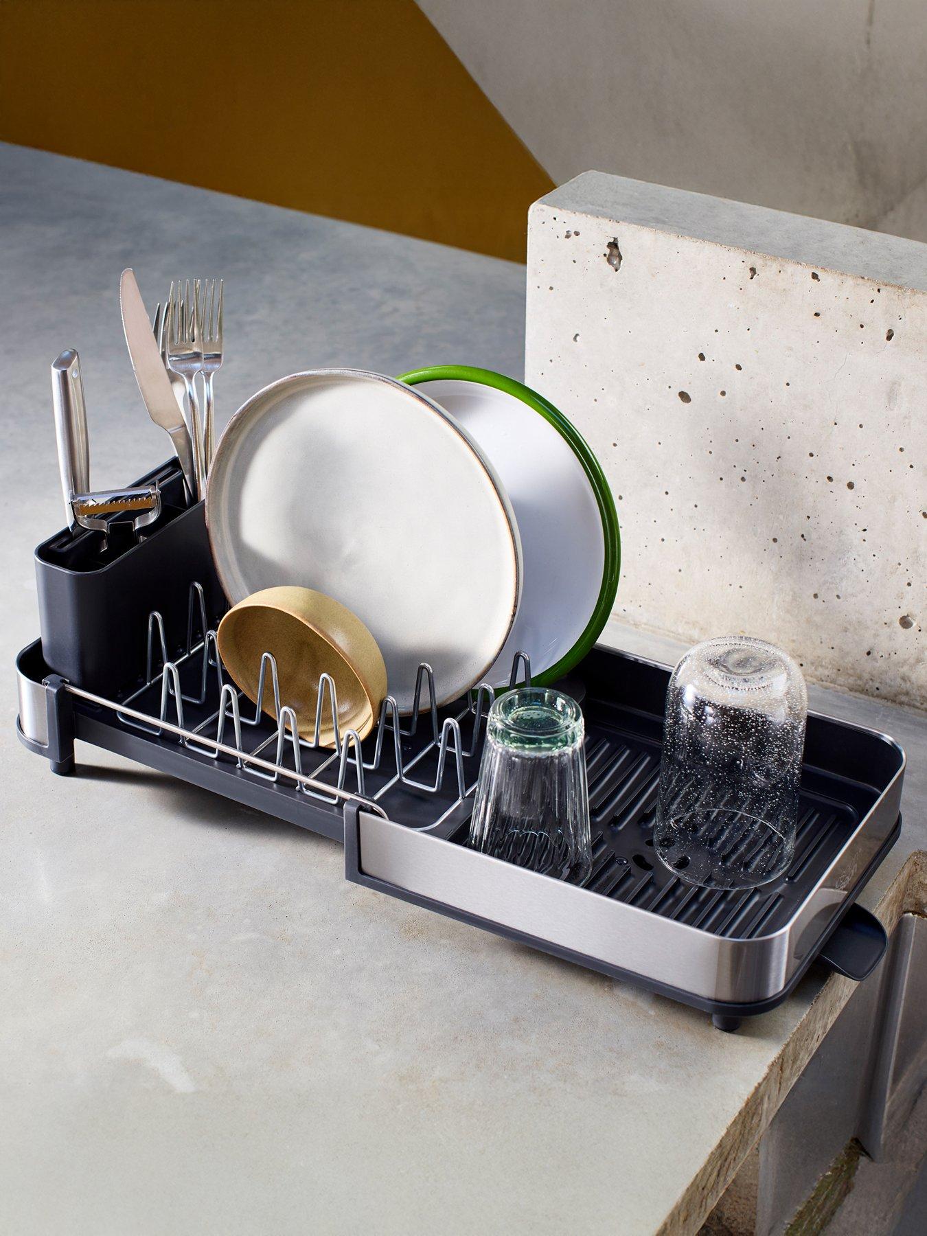 Image 4 of 7 of Joseph Joseph Extend Slim Steel Dish Rack (grey)