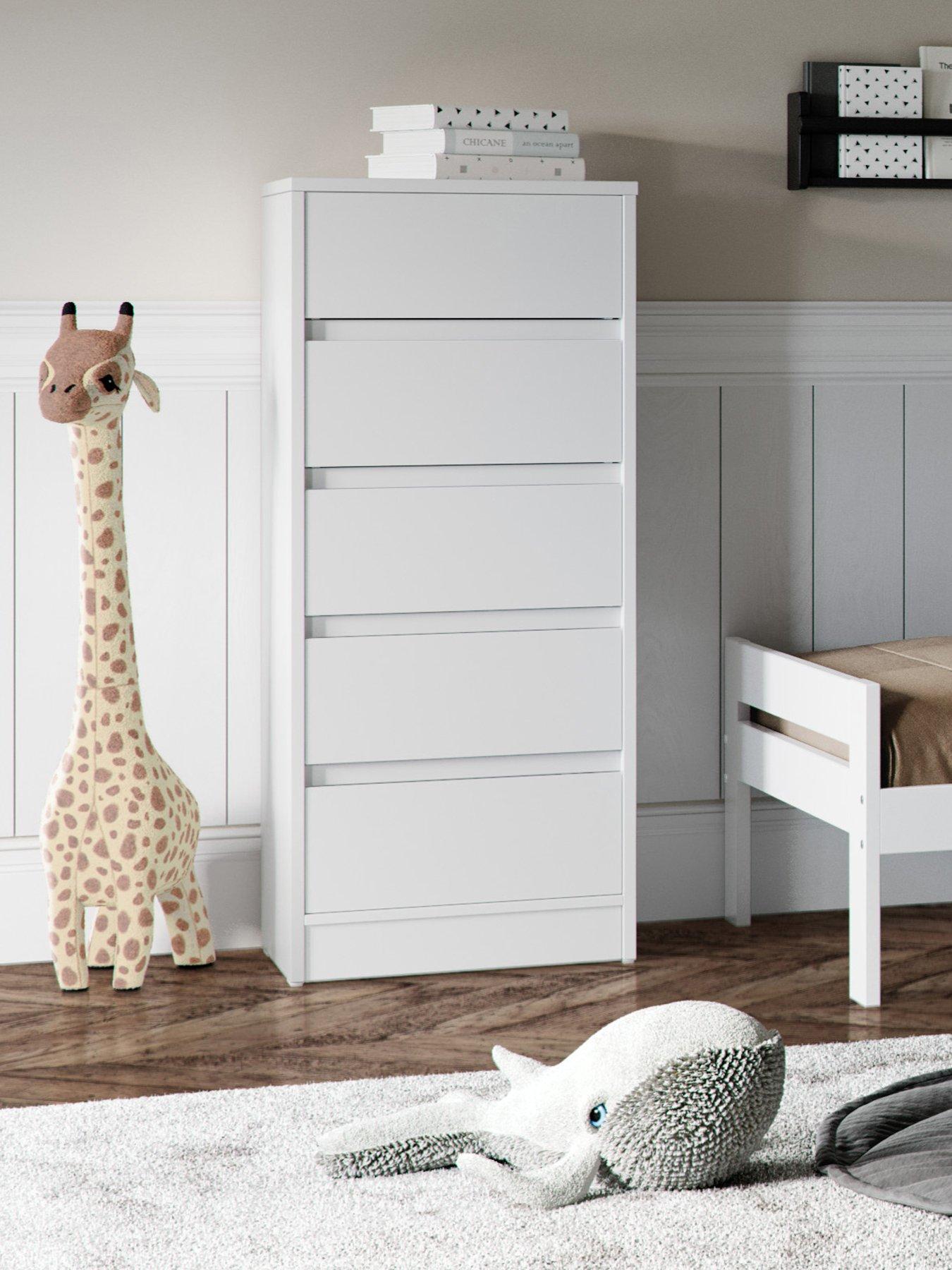 Little Acorns 5 Drawers Tall Boy