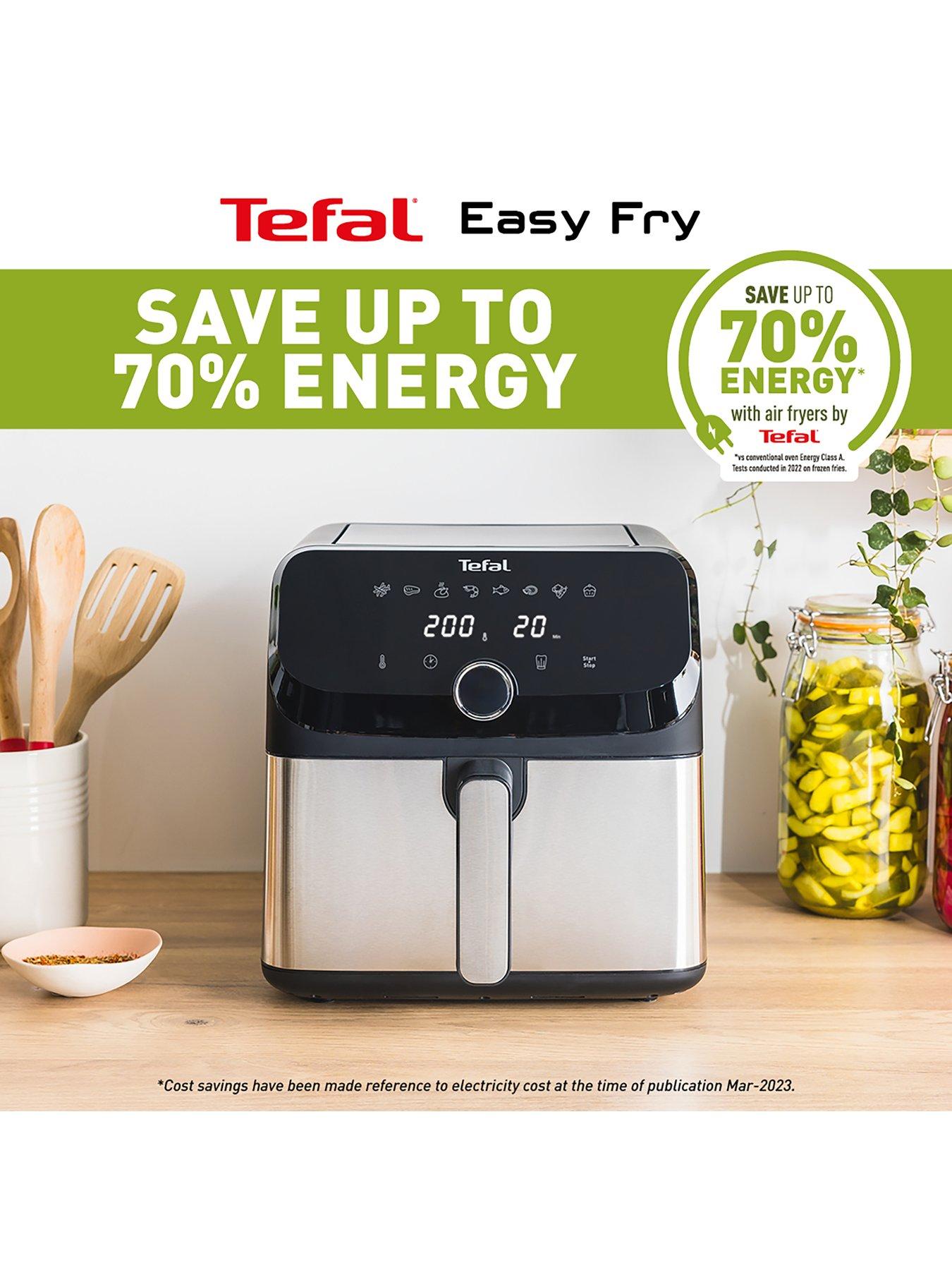  image of tefal-easy-fry-mega-75l-air-fryer-stainless-steel