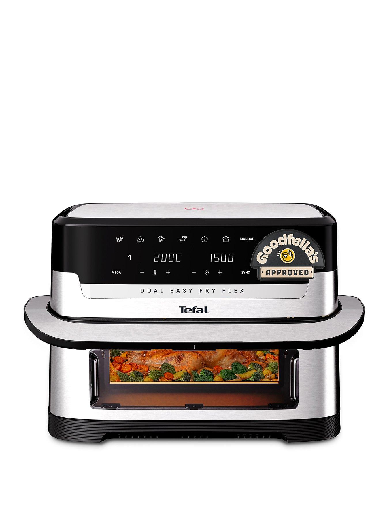 Tefal Easy Fry 9L FlexDrawer Dual Air Fryer Silver