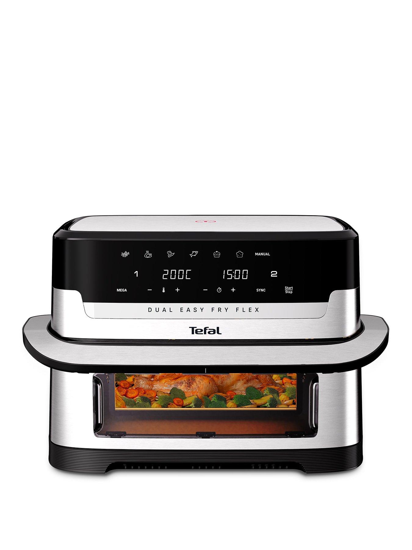 Tefal Easy Fry 9L FlexDrawer Dual Air Fryer Silver