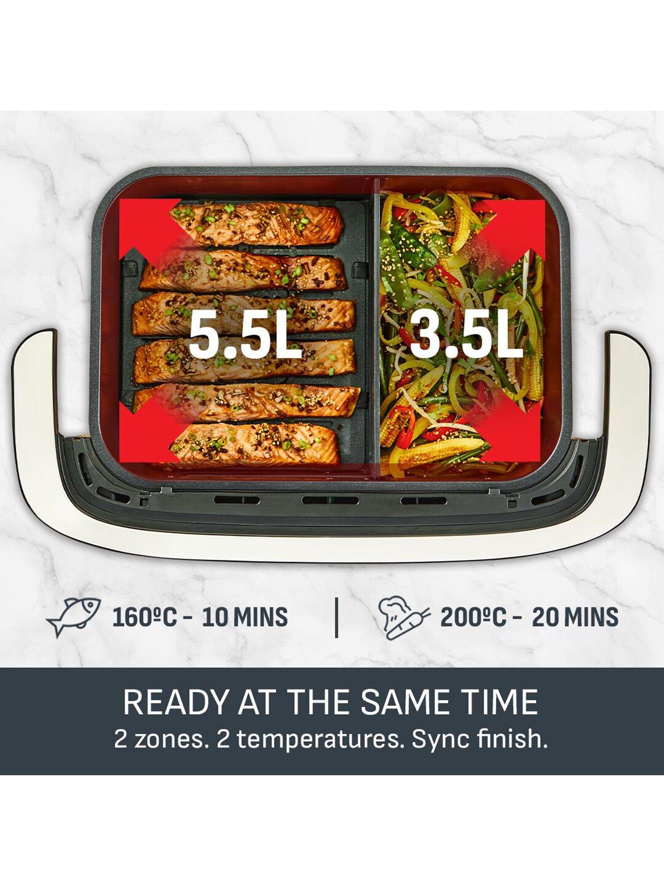 Image 6 of 7 of Tefal Easy Fry 9L FlexDrawer Dual Air Fryer Silver