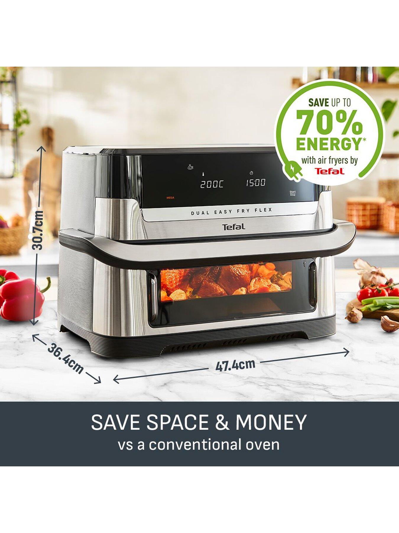 Image 7 of 7 of Tefal Easy Fry 9L FlexDrawer Dual Air Fryer Silver