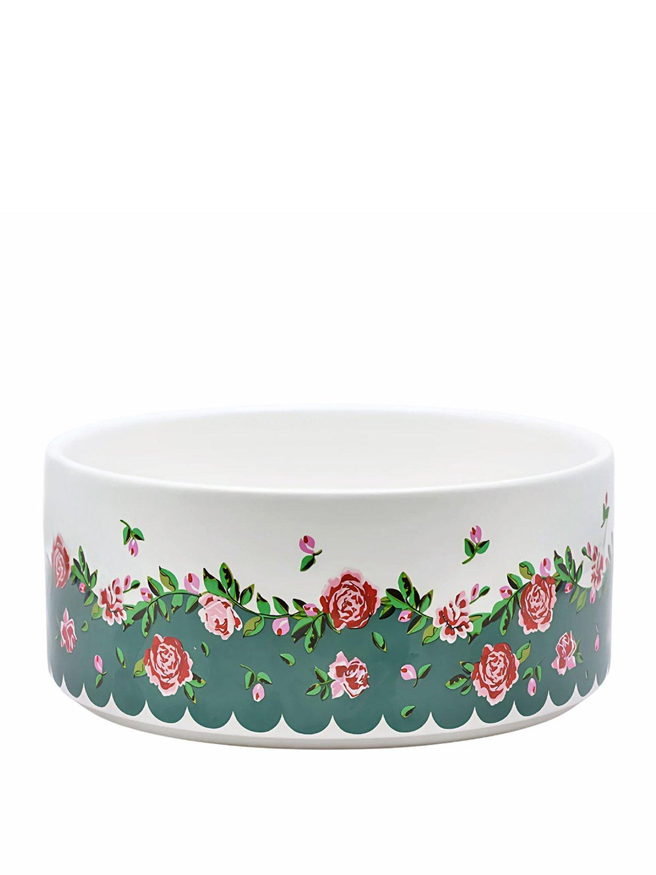 stillFront image of cath-kidston-dolly-rose-ceramic-pet-bowl