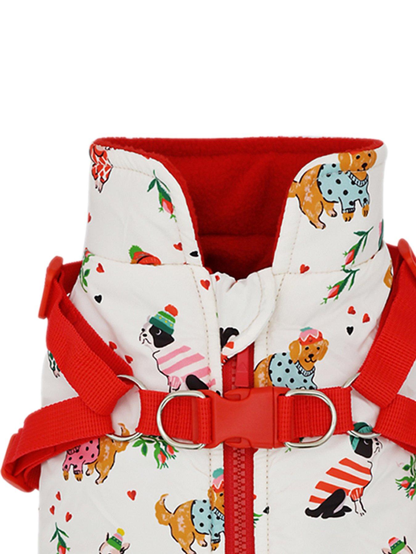 Image 3 of 5 of Cath Kidston Dogs &amp; Roses Dog Coat &amp; Harness