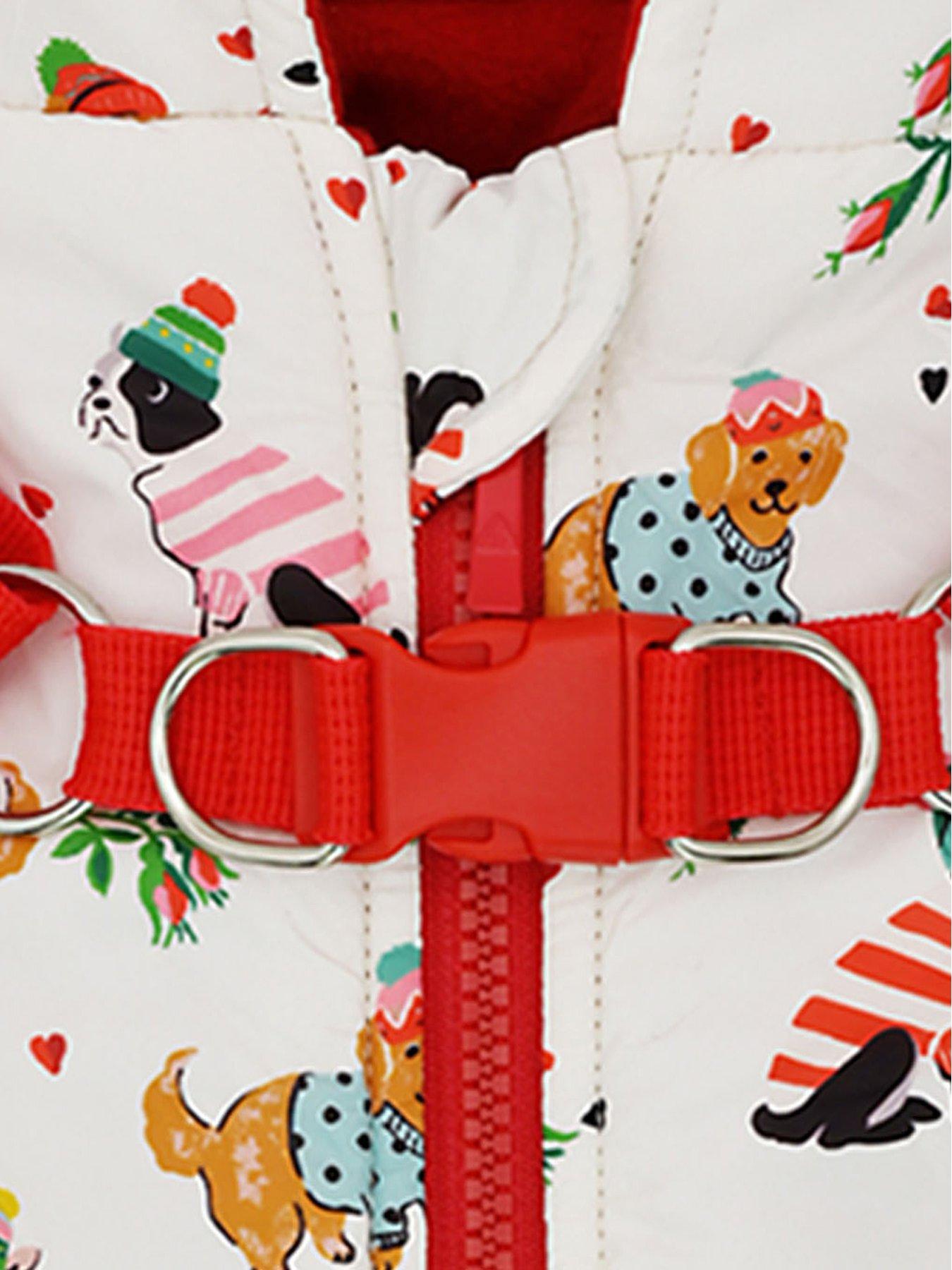 Image 4 of 5 of Cath Kidston Dogs &amp; Roses Dog Coat &amp; Harness