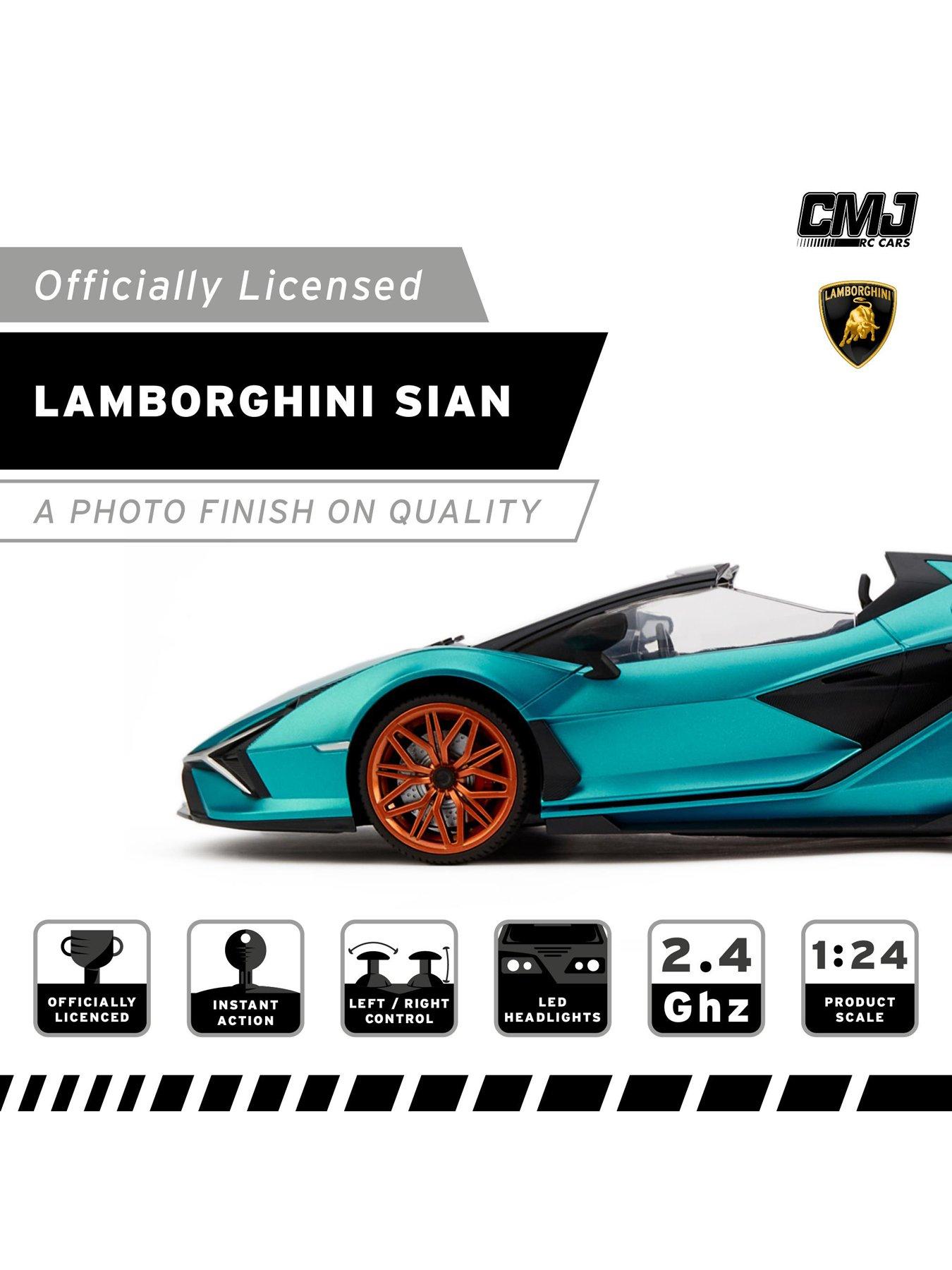  image of 124-scale-lamborghini-siaacuten-fkp-37-rc-car-blue