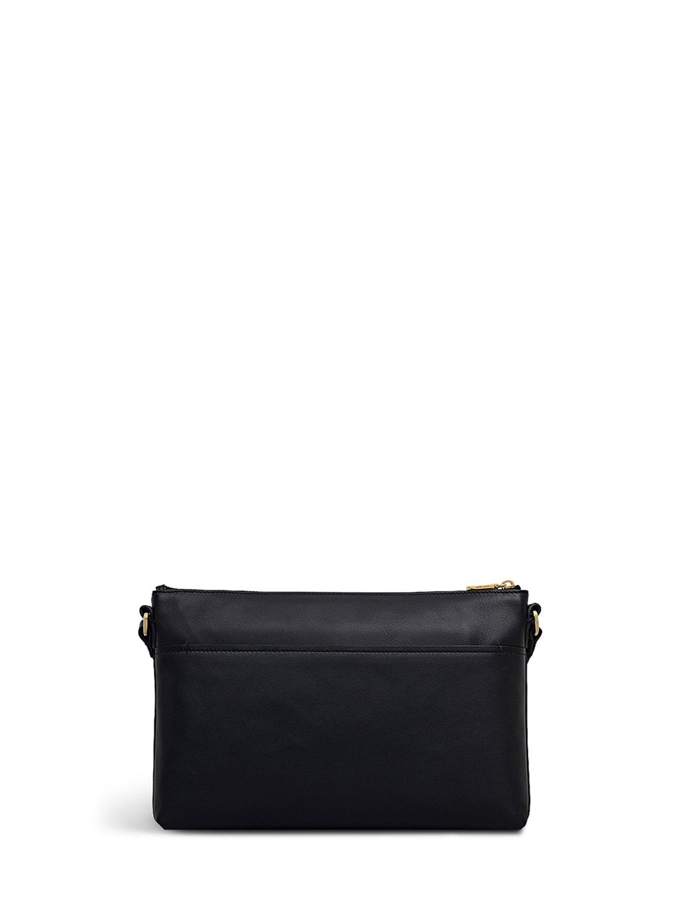  image of radley-pockets-medium-leather-ziptop-crossbody-bag-black