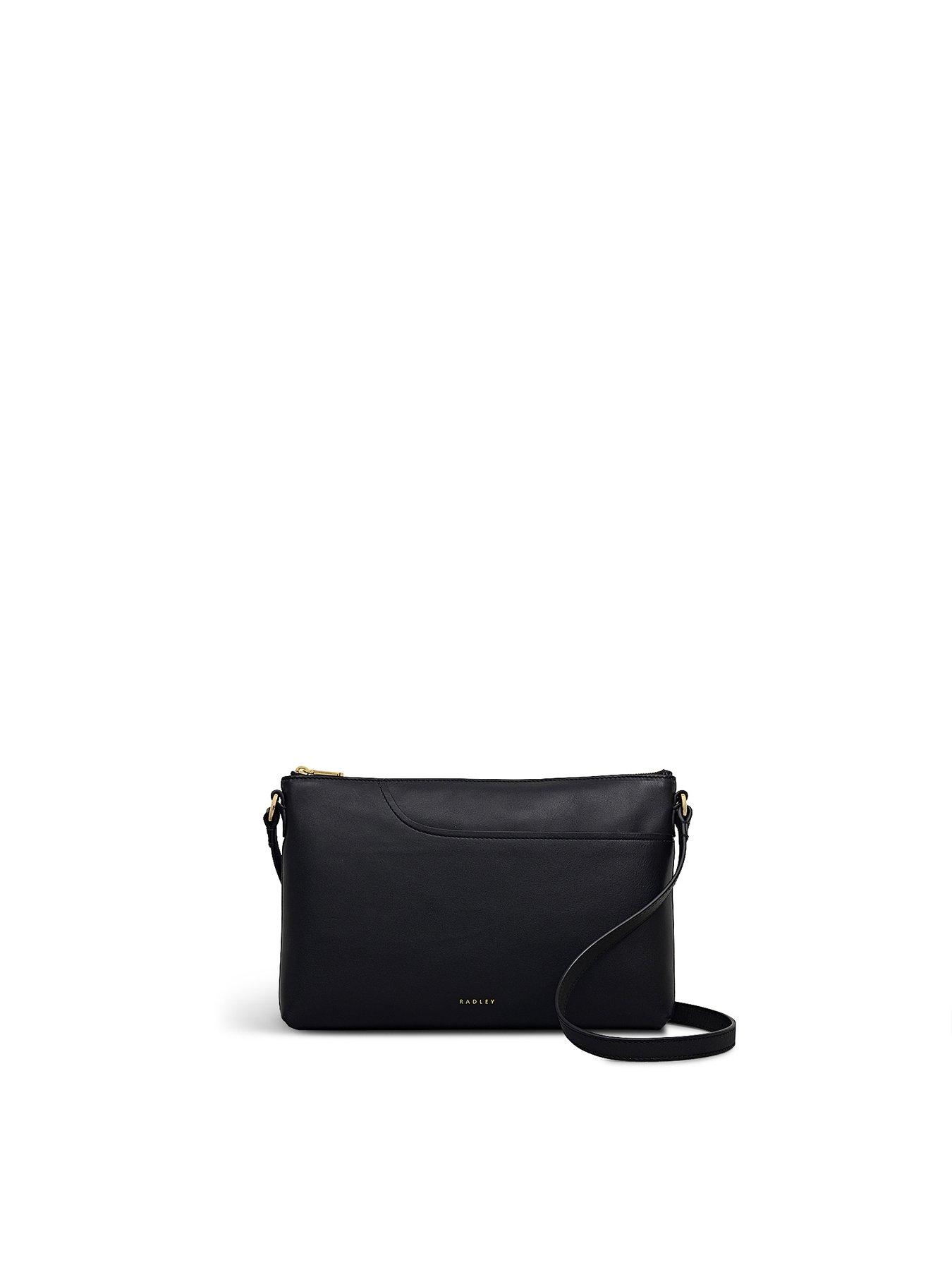  image of radley-pockets-medium-leather-ziptop-crossbody-bag-black