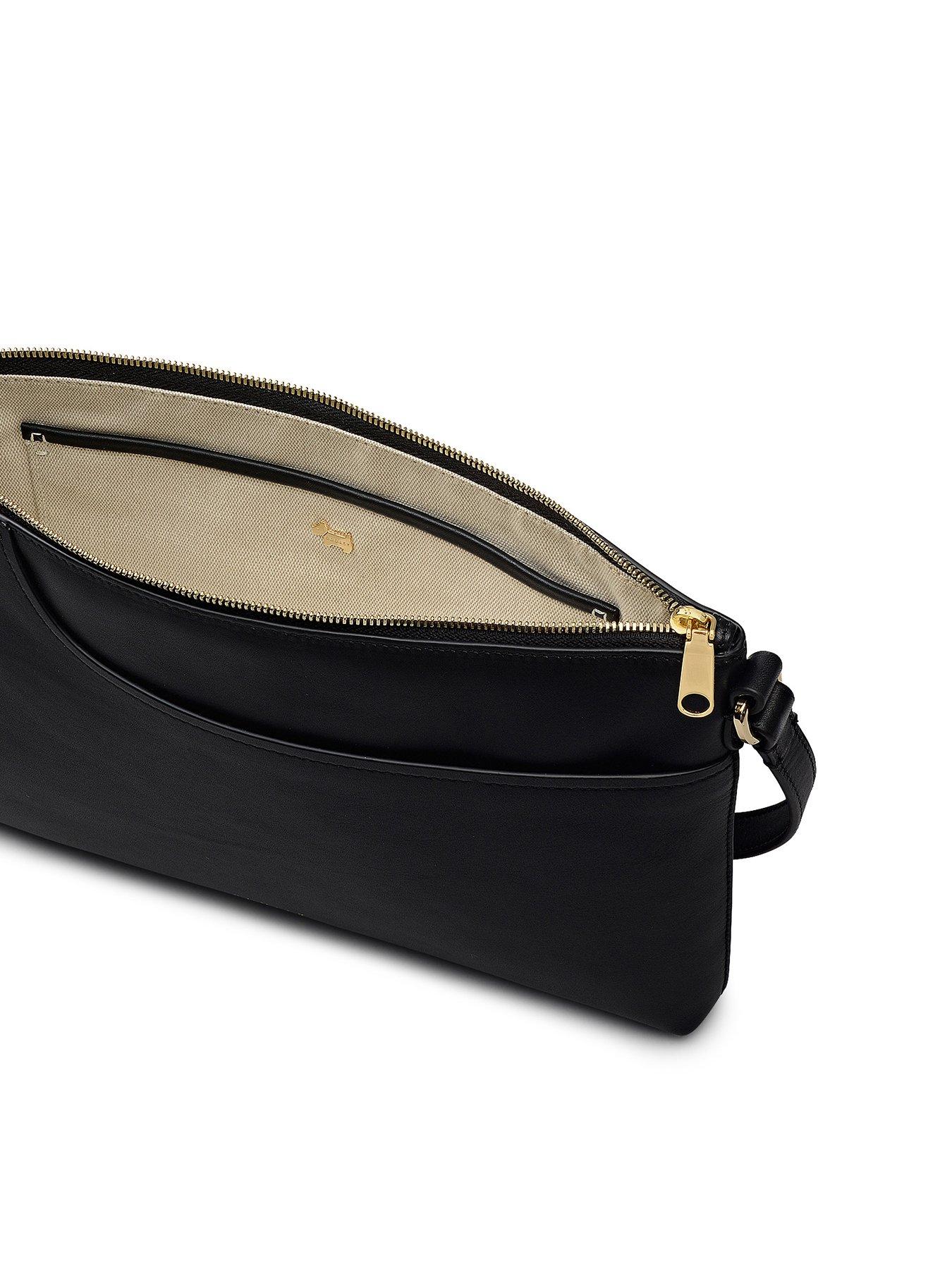  image of radley-pockets-medium-leather-ziptop-crossbody-bag-black