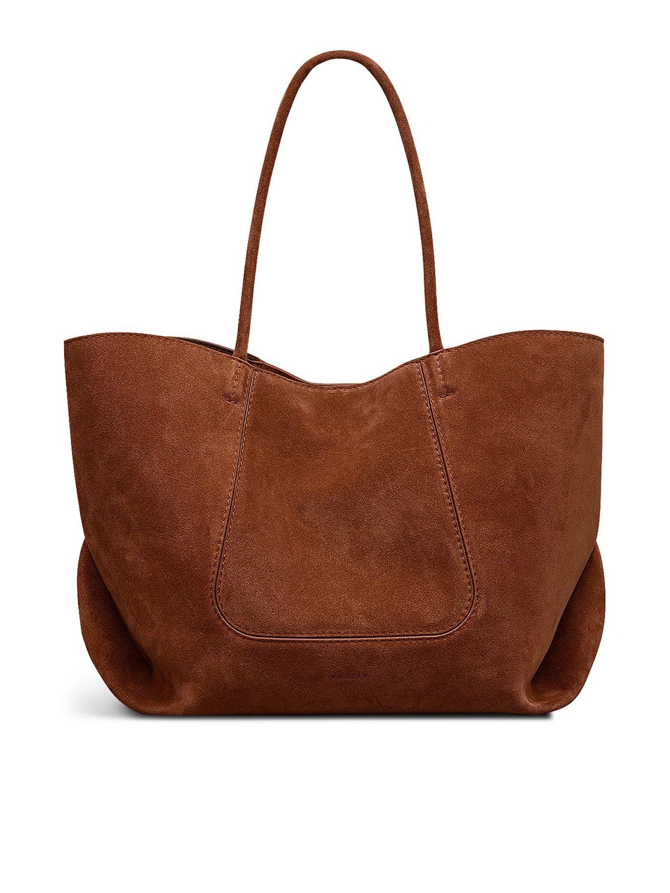 undefined The Compton Suede Medium Ziptop Shoulder