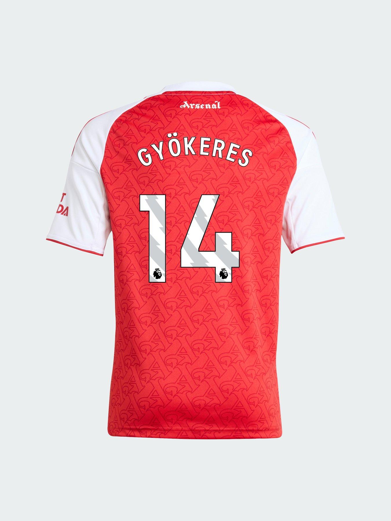 adidas Personalised Arsenal Junior 25/26 Home Stadium Replica Shirt - Red
