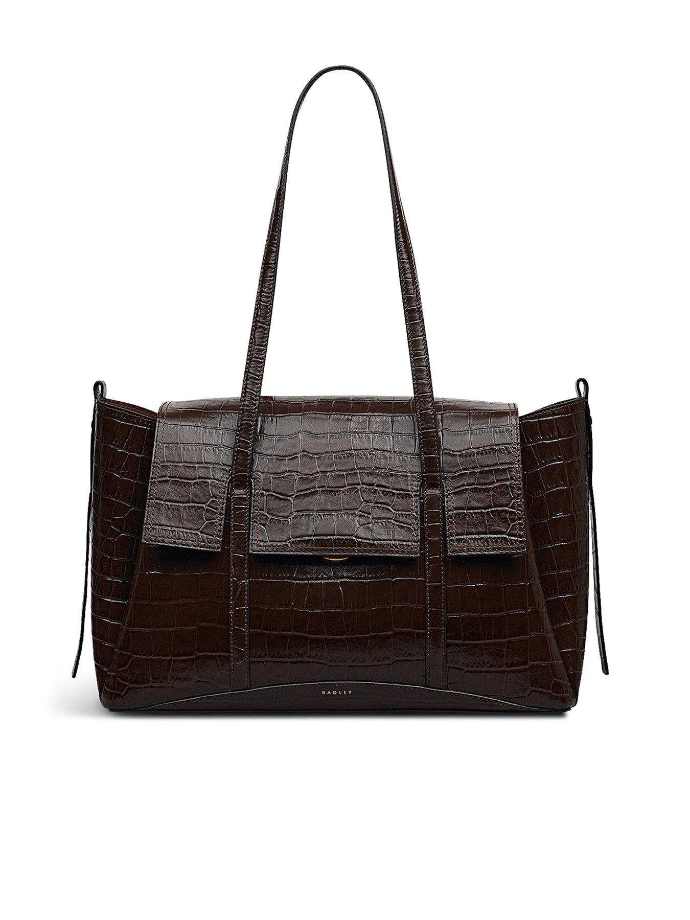 Image 1 of 4 of Radley The Chancery - Faux Croc Large Flapover Shoulder