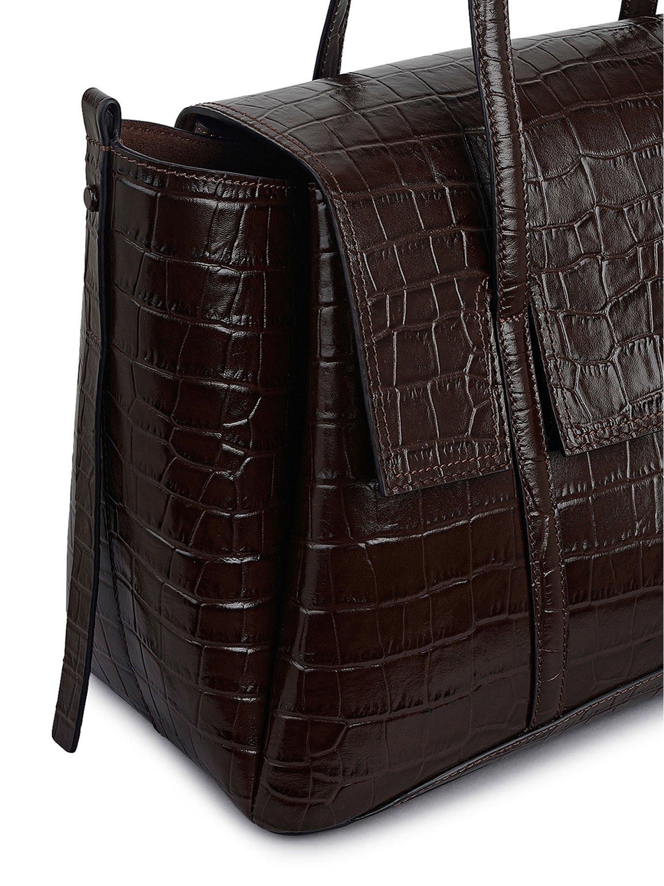 Image 3 of 4 of Radley The Chancery - Faux Croc Large Flapover Shoulder