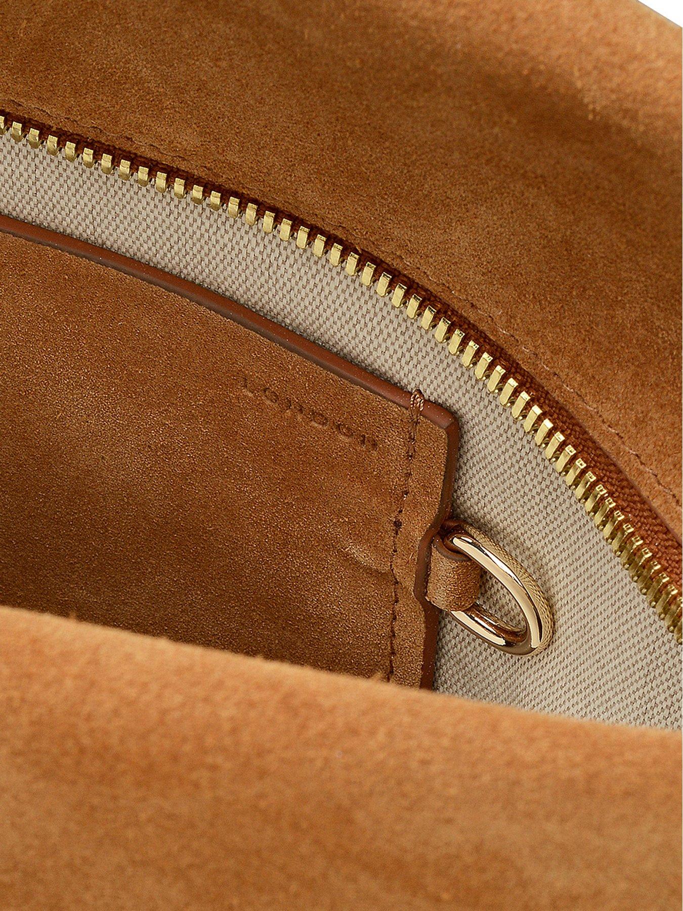 Image 4 of 5 of Radley Christina Street Large Suede Ziptop Shoulder Bag - Brown