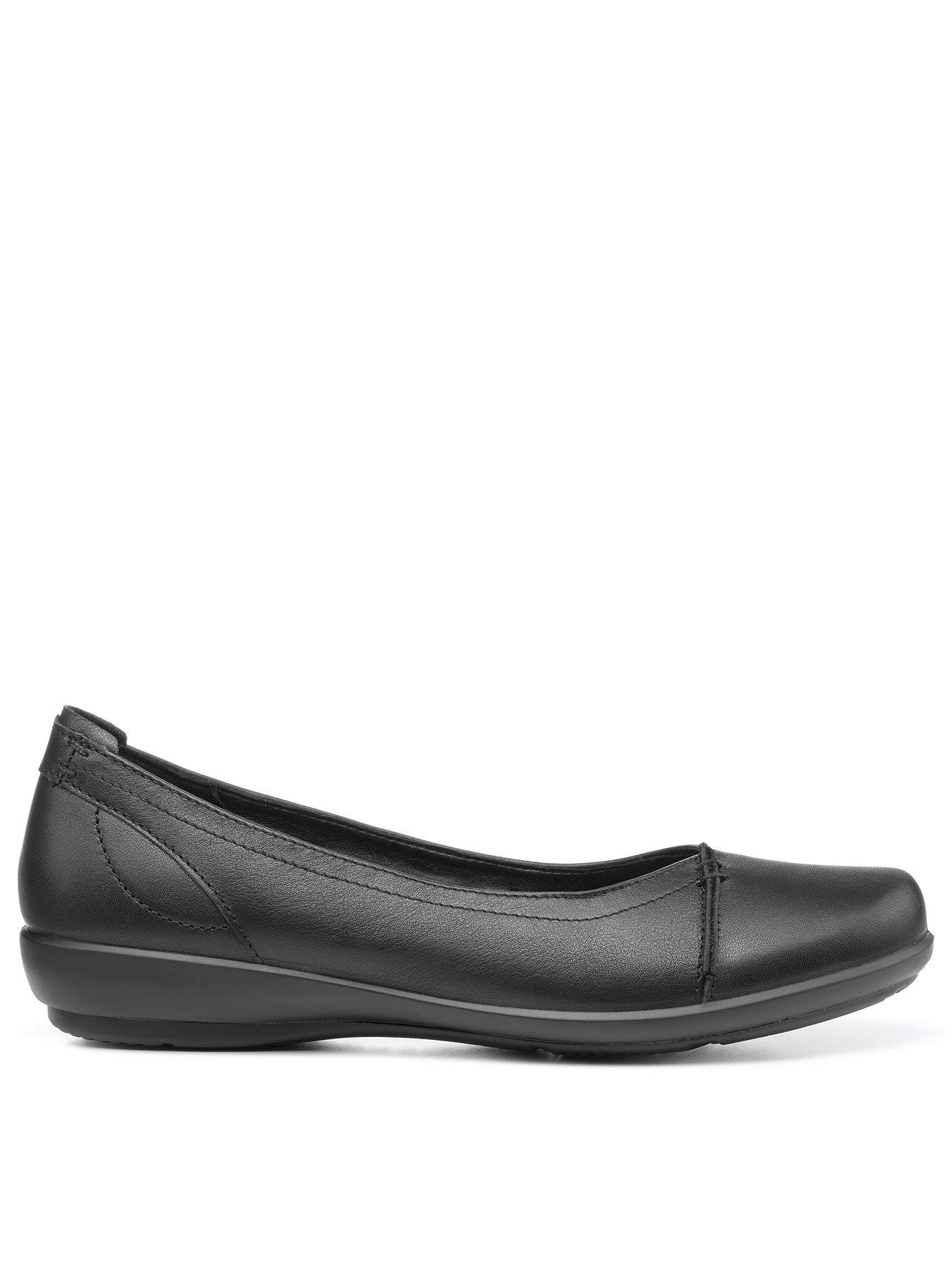 Image 1 of 4 of Hotter Robyn Ii Extra Wide Ballerina Shoe - Black