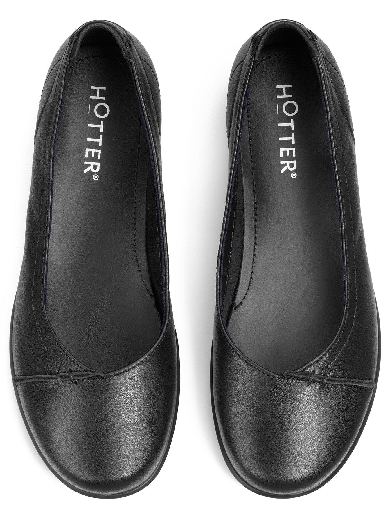 Image 4 of 4 of Hotter Robyn Ii Extra Wide Ballerina Shoe - Black
