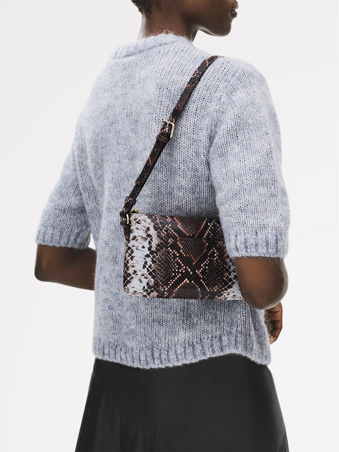 Radley Pockets Faux Snake Mini Ziptop Ew Shoulder - Multi