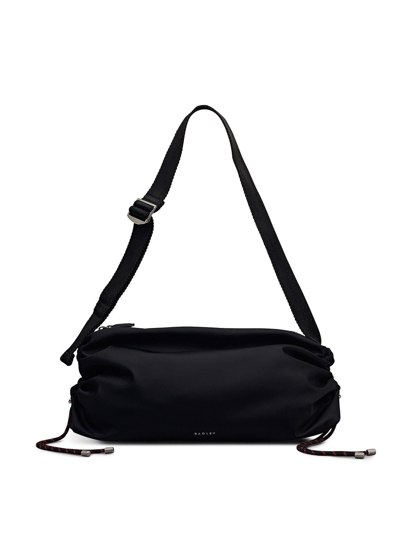 stillFront image of radley-eden-row-medium-nylon-zip-crossbody-bag-black