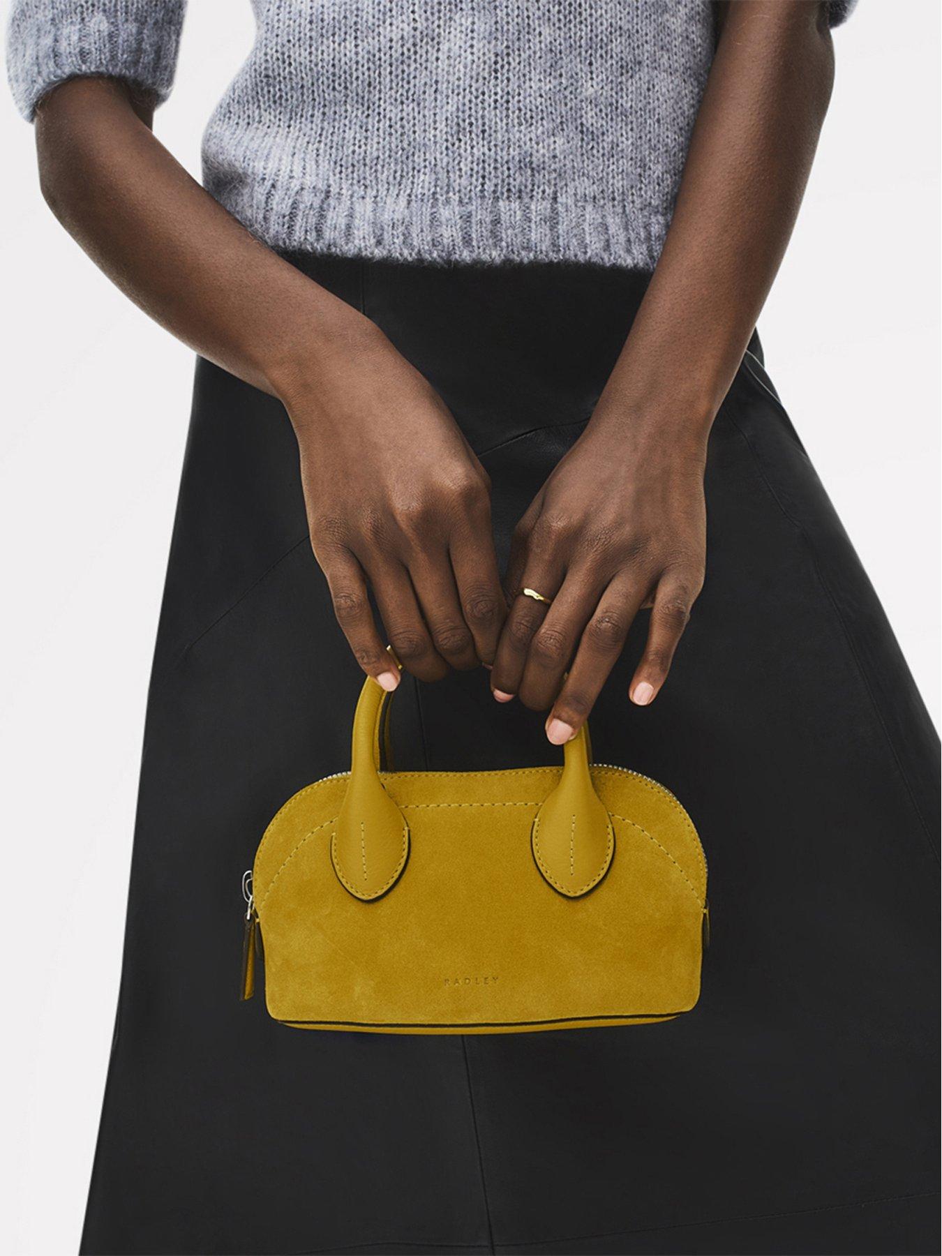  image of radley-the-muriel-suede-micro-ziptop-grab-bag-ochre