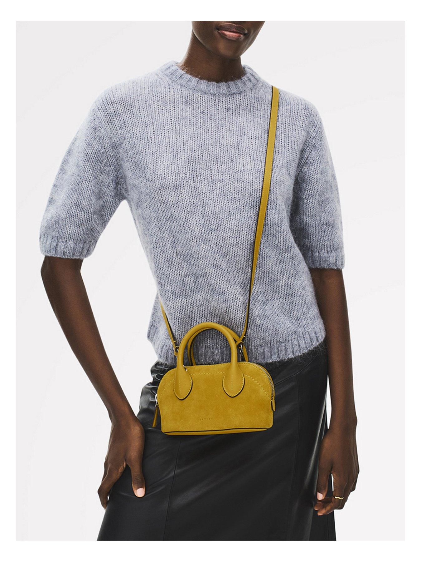  image of radley-the-muriel-suede-micro-ziptop-grab-bag-ochre