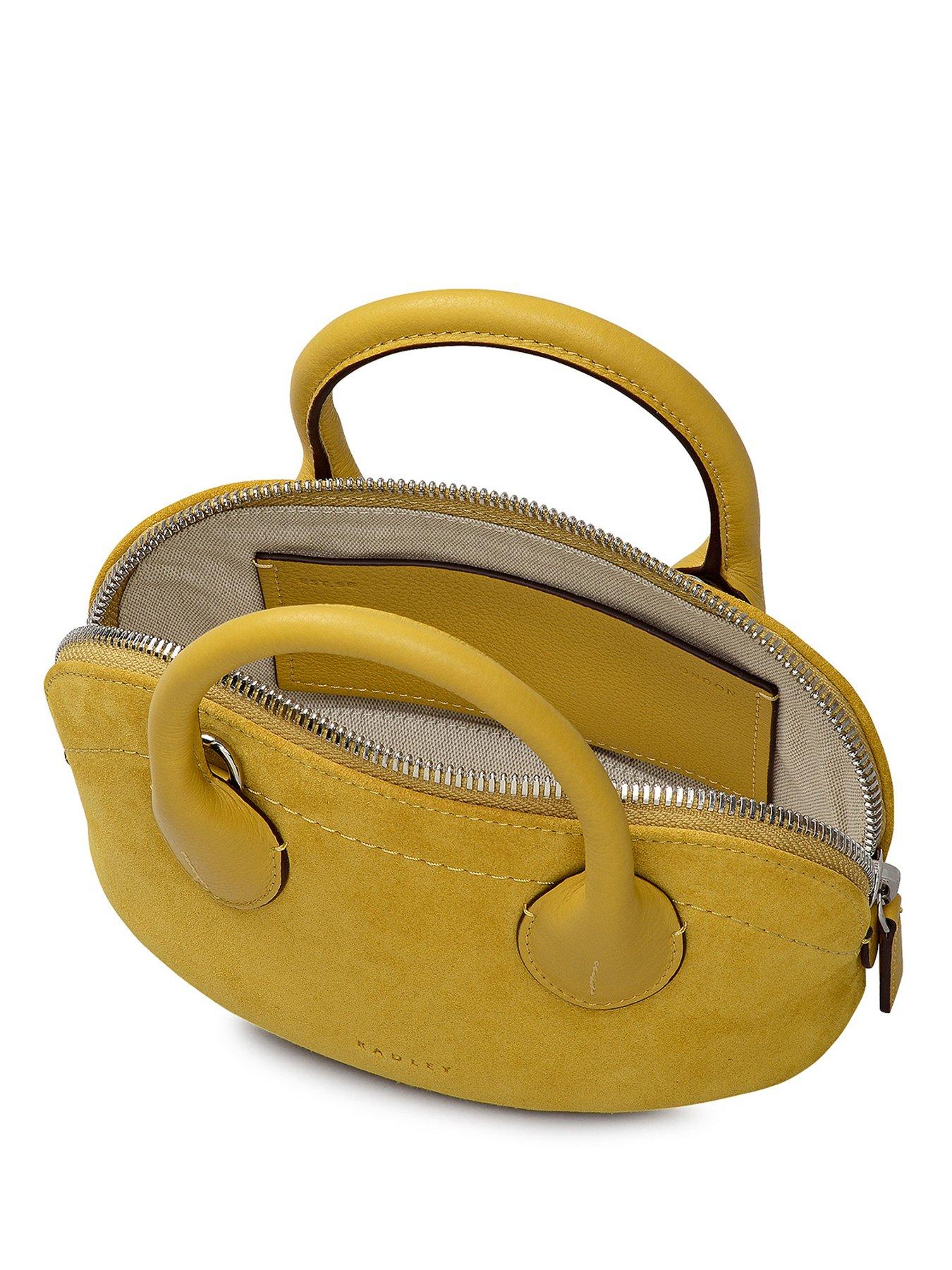  image of radley-the-muriel-suede-micro-ziptop-grab-bag-ochre