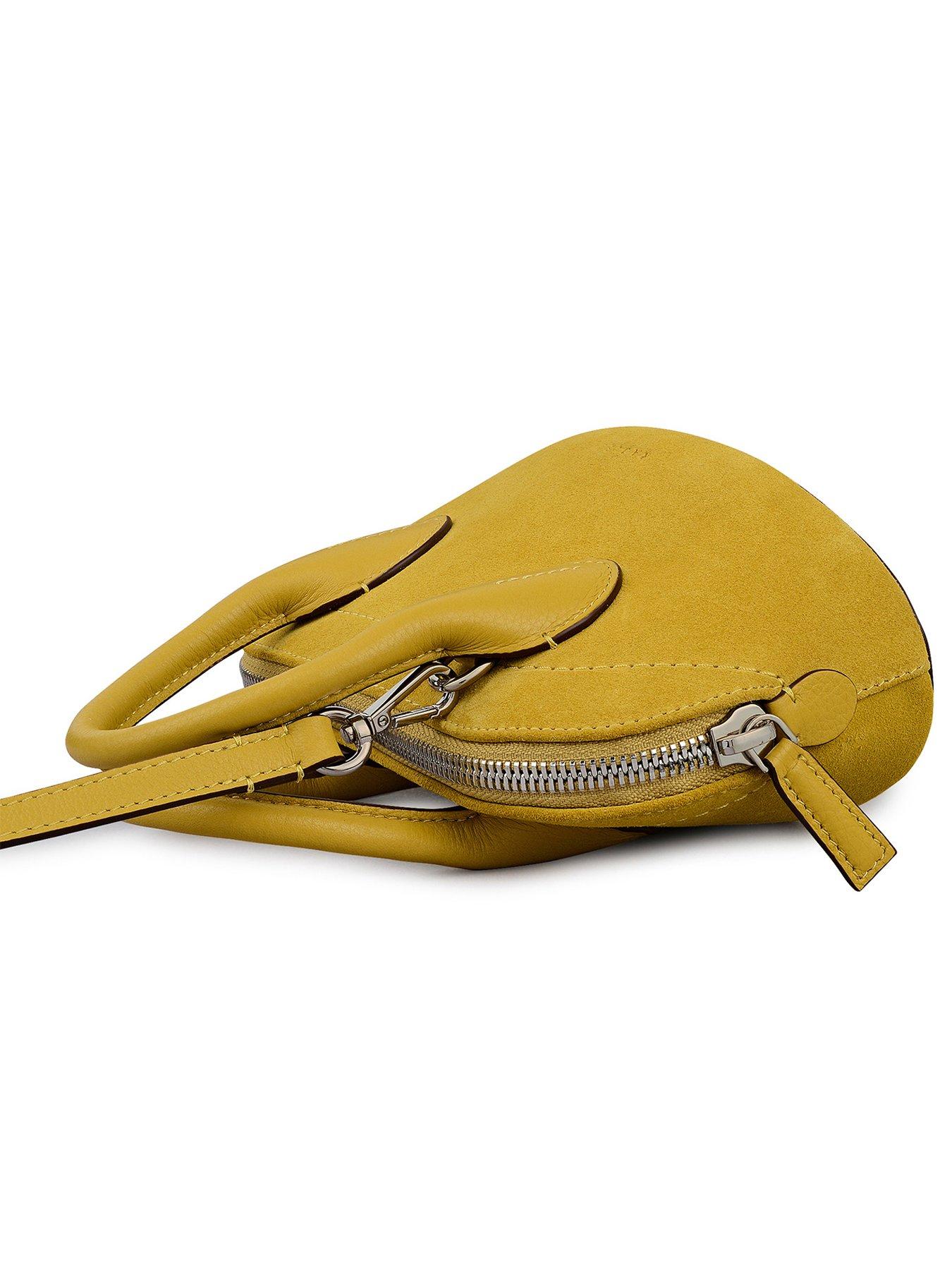  image of radley-the-muriel-suede-micro-ziptop-grab-bag-ochre