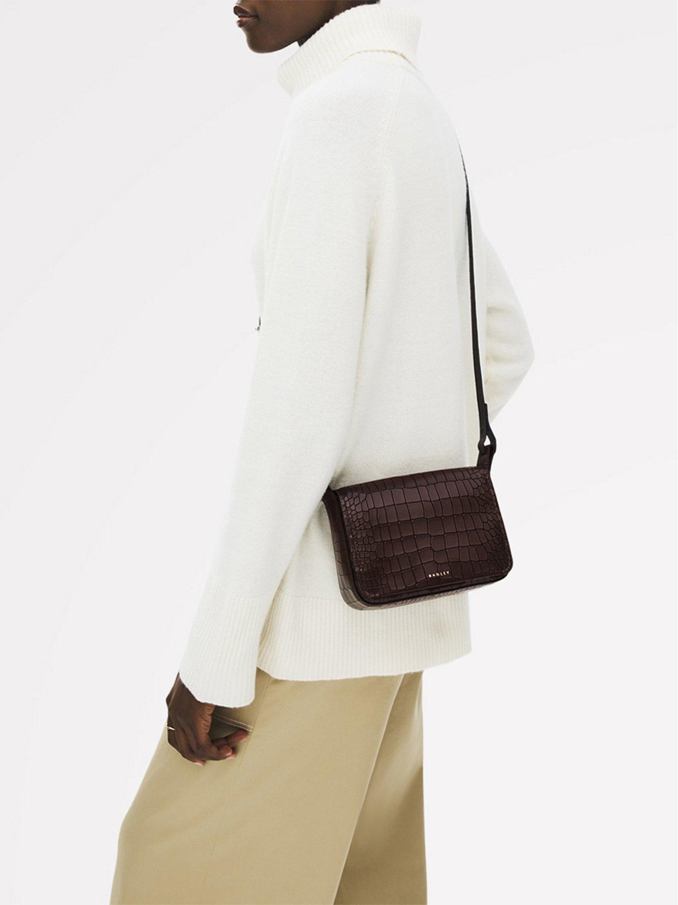  image of radley-westwell-lane-faux-cros-small-flapover-crossbody-bag-brown