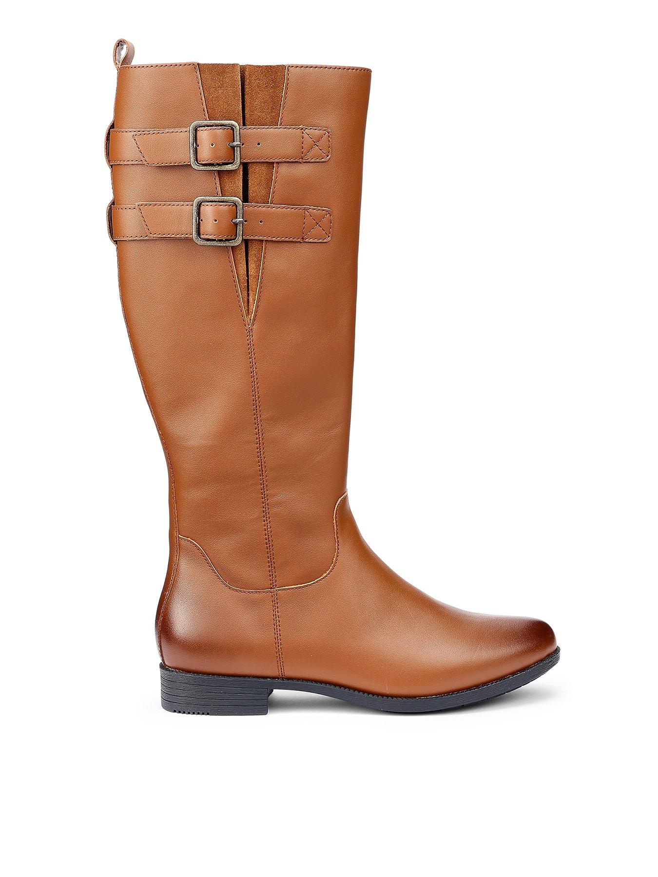 Hotter Bamburgh Calf Boot - Tan