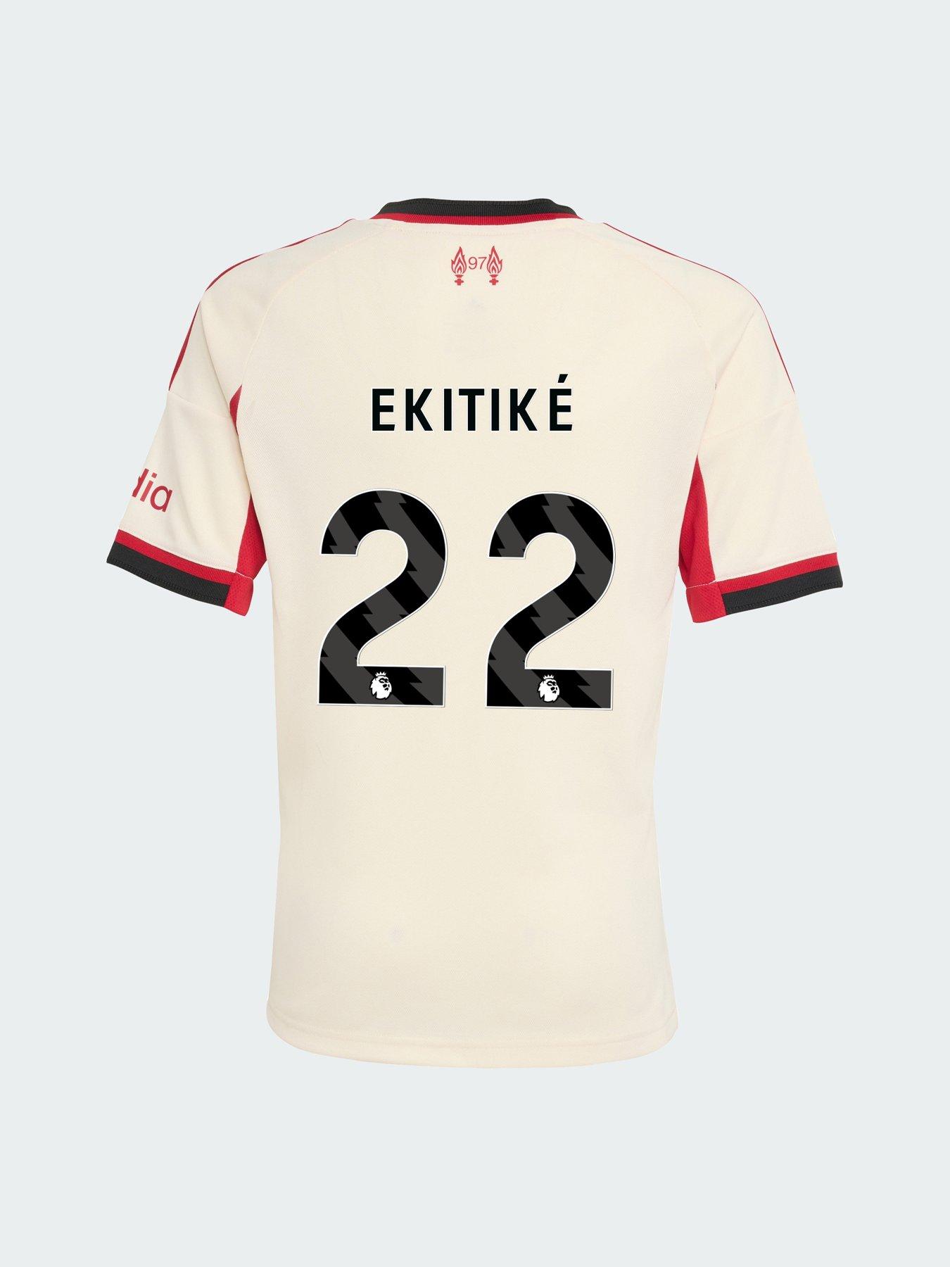 adidas Personalised Liverpool Junior 25/26 Away Stadium Replica Shirt - White