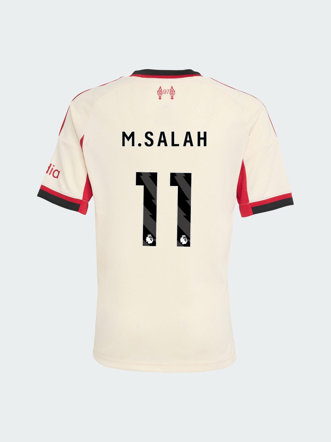 Image 5 of 6 of adidas Personalised Liverpool Junior 25/26 Away Stadium Replica Shirt - White