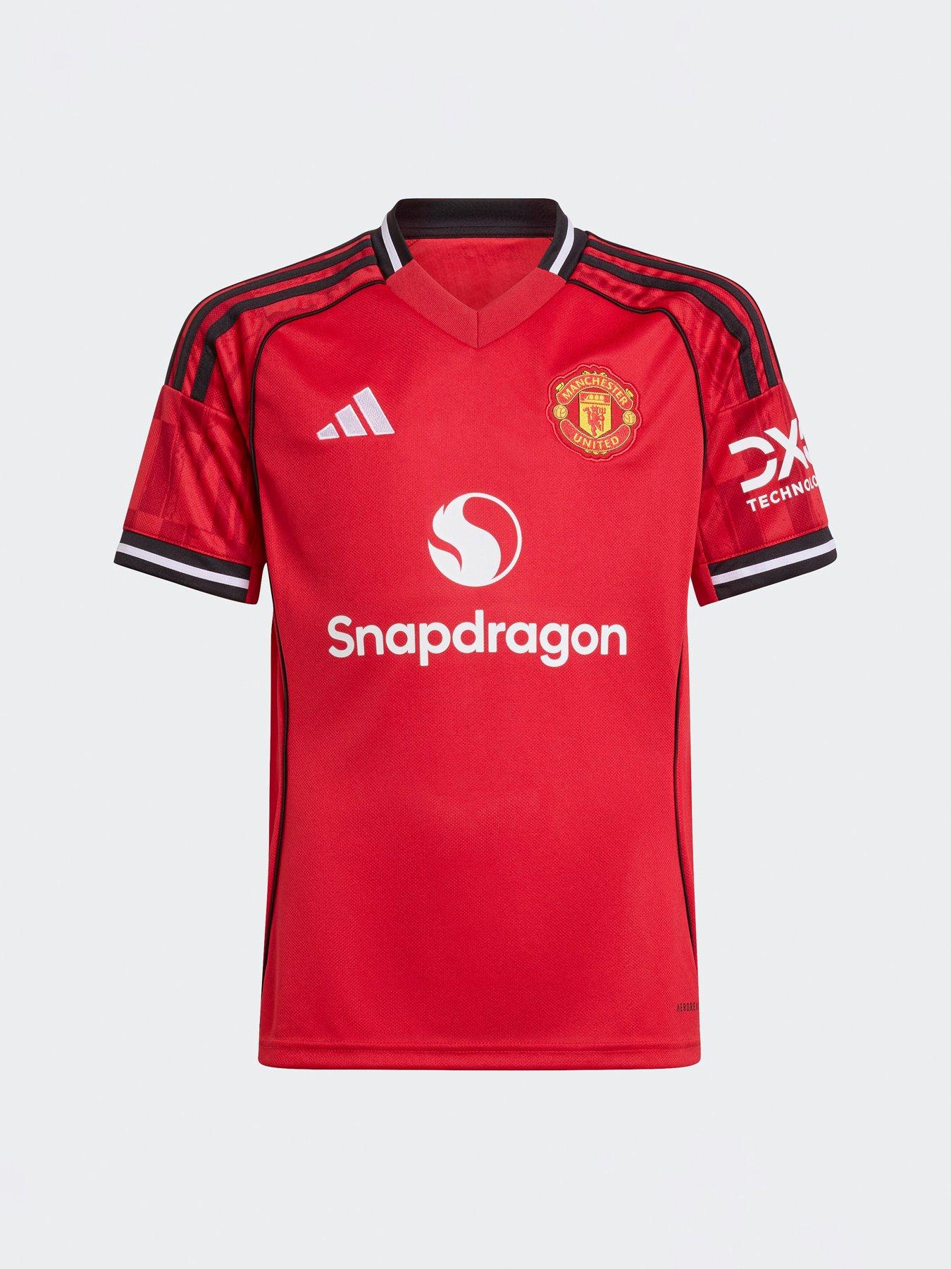 undefined Personalised Manchester United Junior 25/26 Home Stadium Replica Shirt - Red