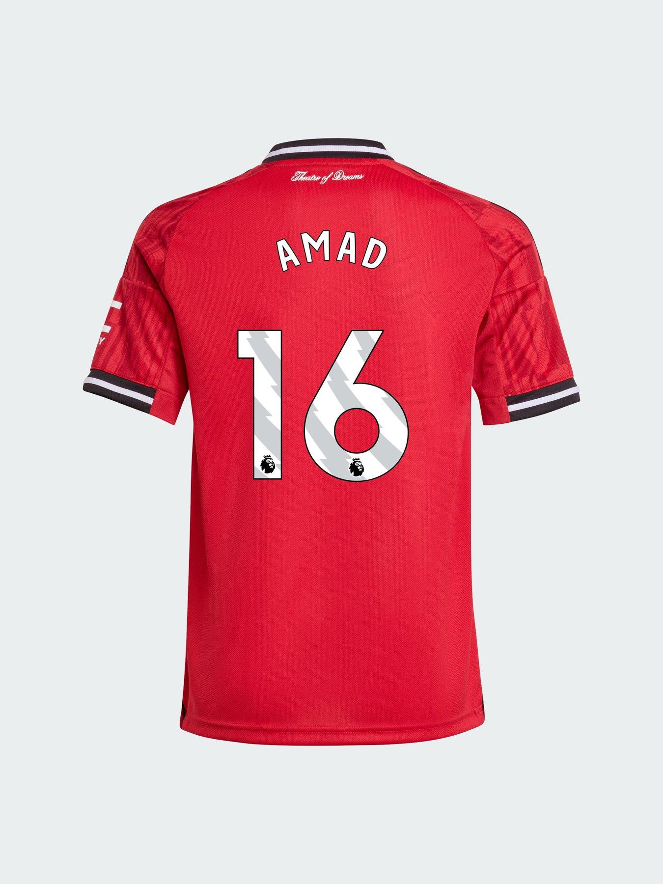 undefined Personalised Manchester United Junior 25/26 Home Stadium Replica Shirt - Red