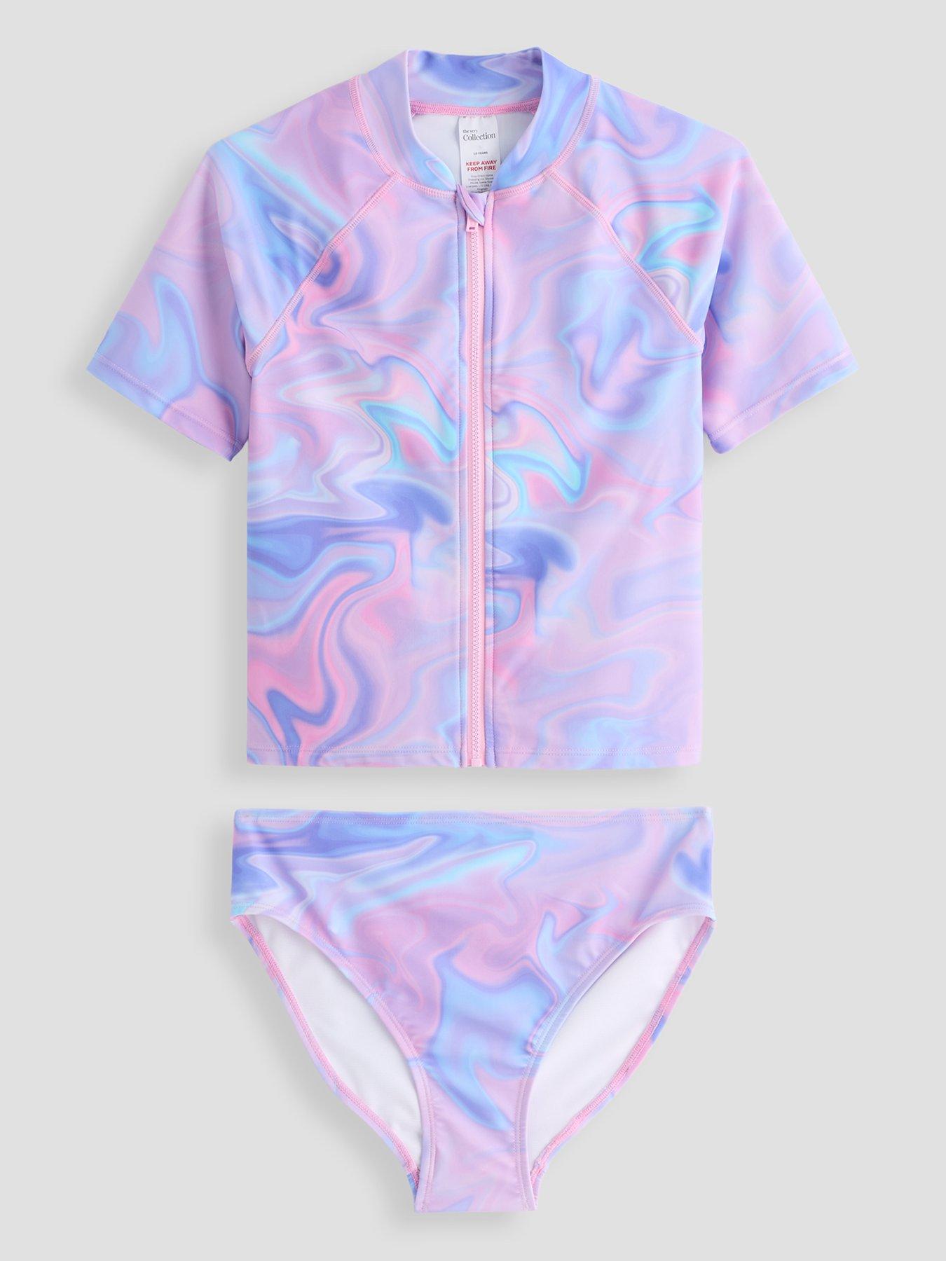 the-very-collection-girls-marble-print-swim-two-piece-pink