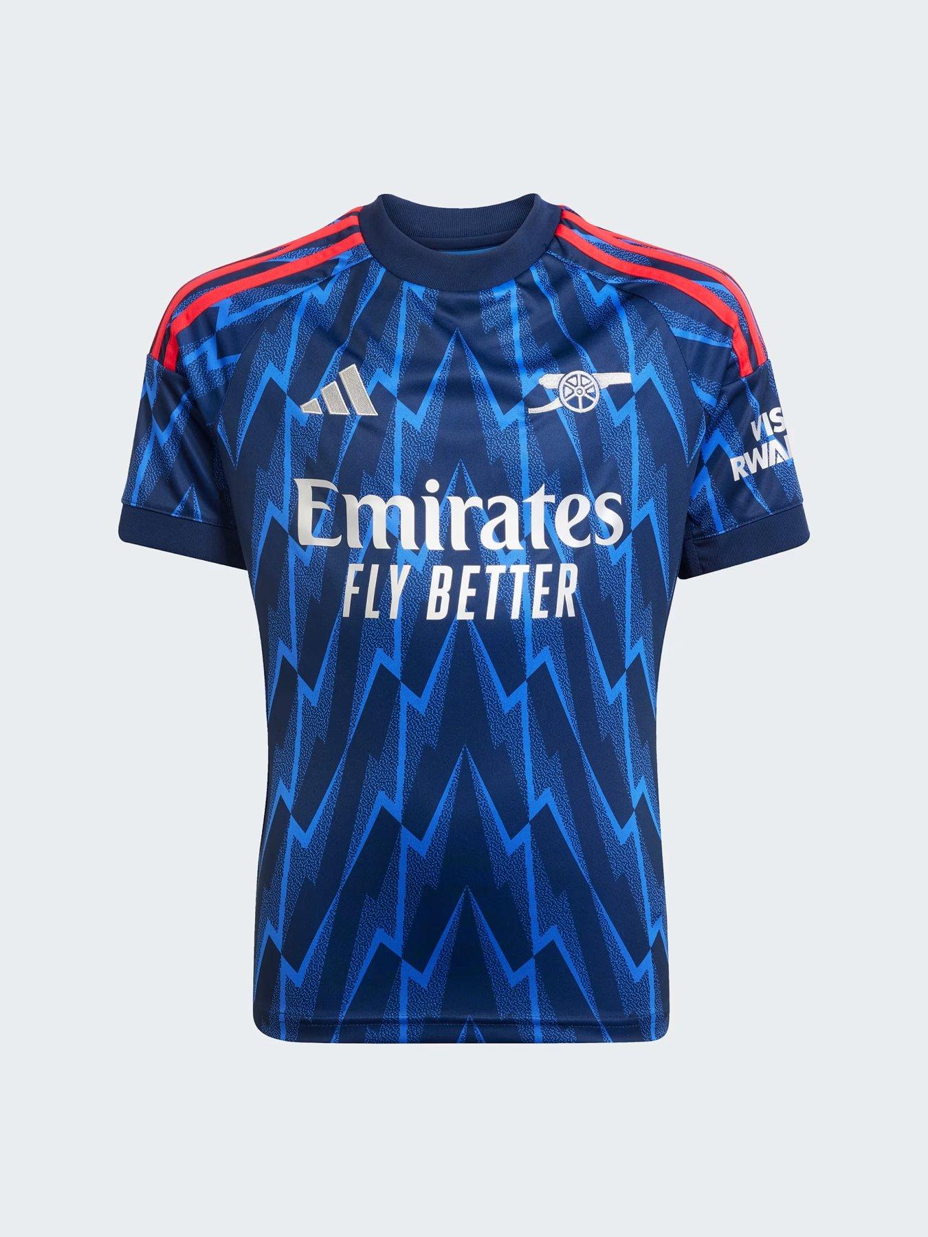 undefined Personalised Arsenal Junior 25/26 Away Stadium Replica Shirt - Blue